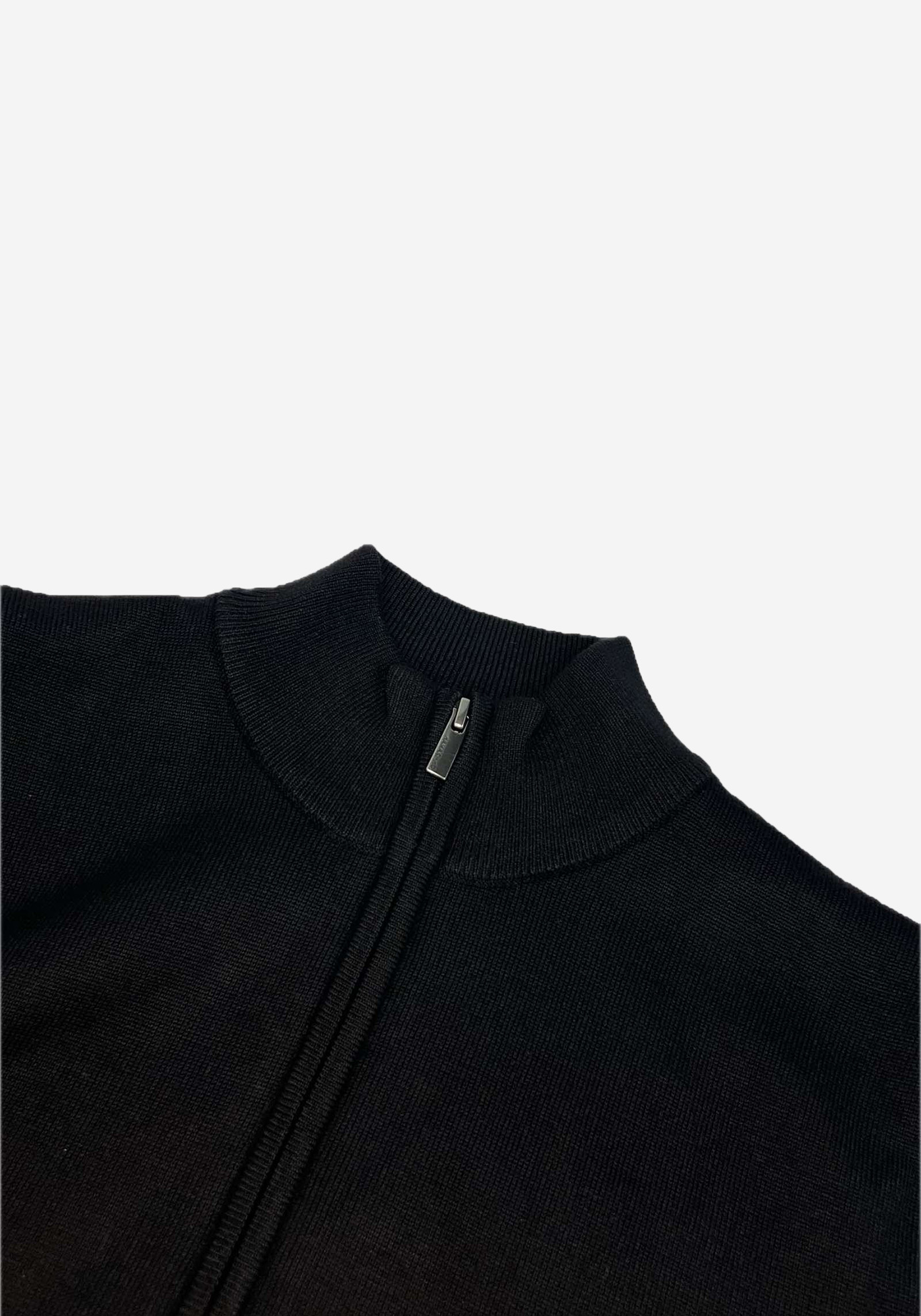 Hamaki Ho Πλεκτή ζακέτα της σειράς Zip - MI3159H Black φωτογραφία