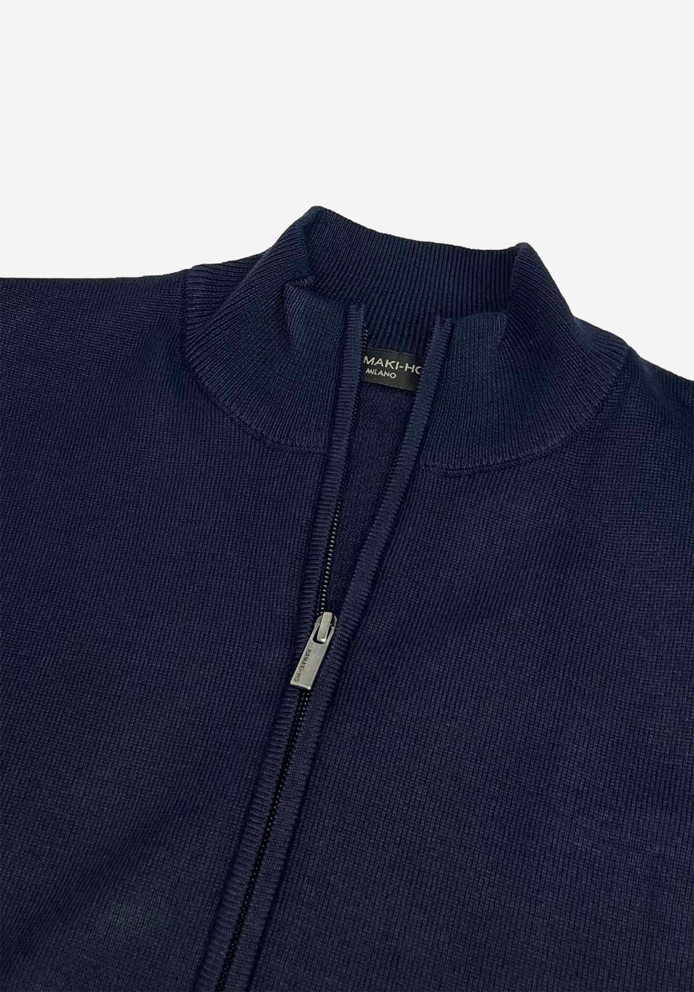 Hamaki Ho Πλεκτή ζακέτα της σειράς Zip - MI3159H Blue φωτογραφία