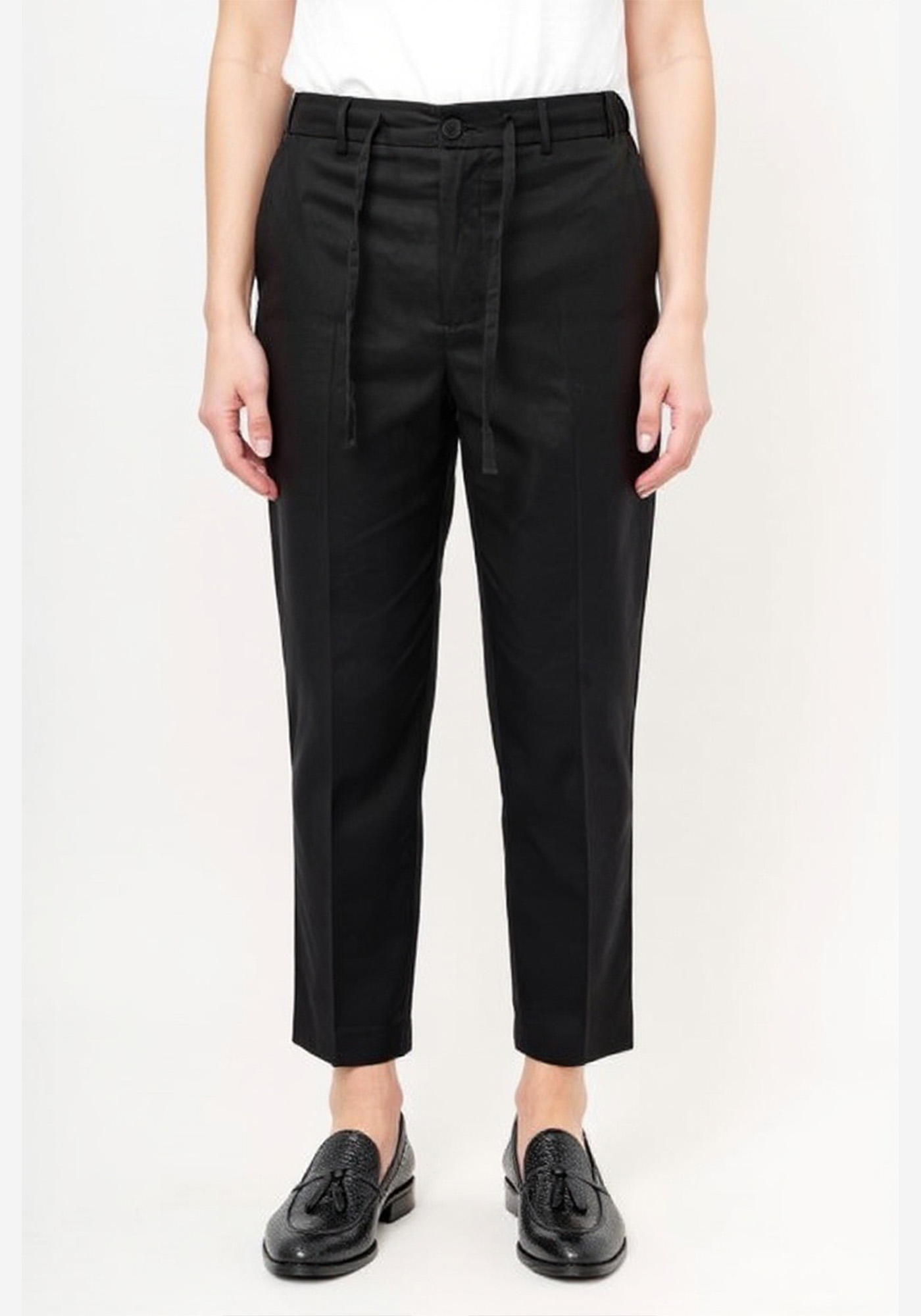 Hamaki Ho Λινό Παντελόνι της σειράς Chino - PSE1753H Black