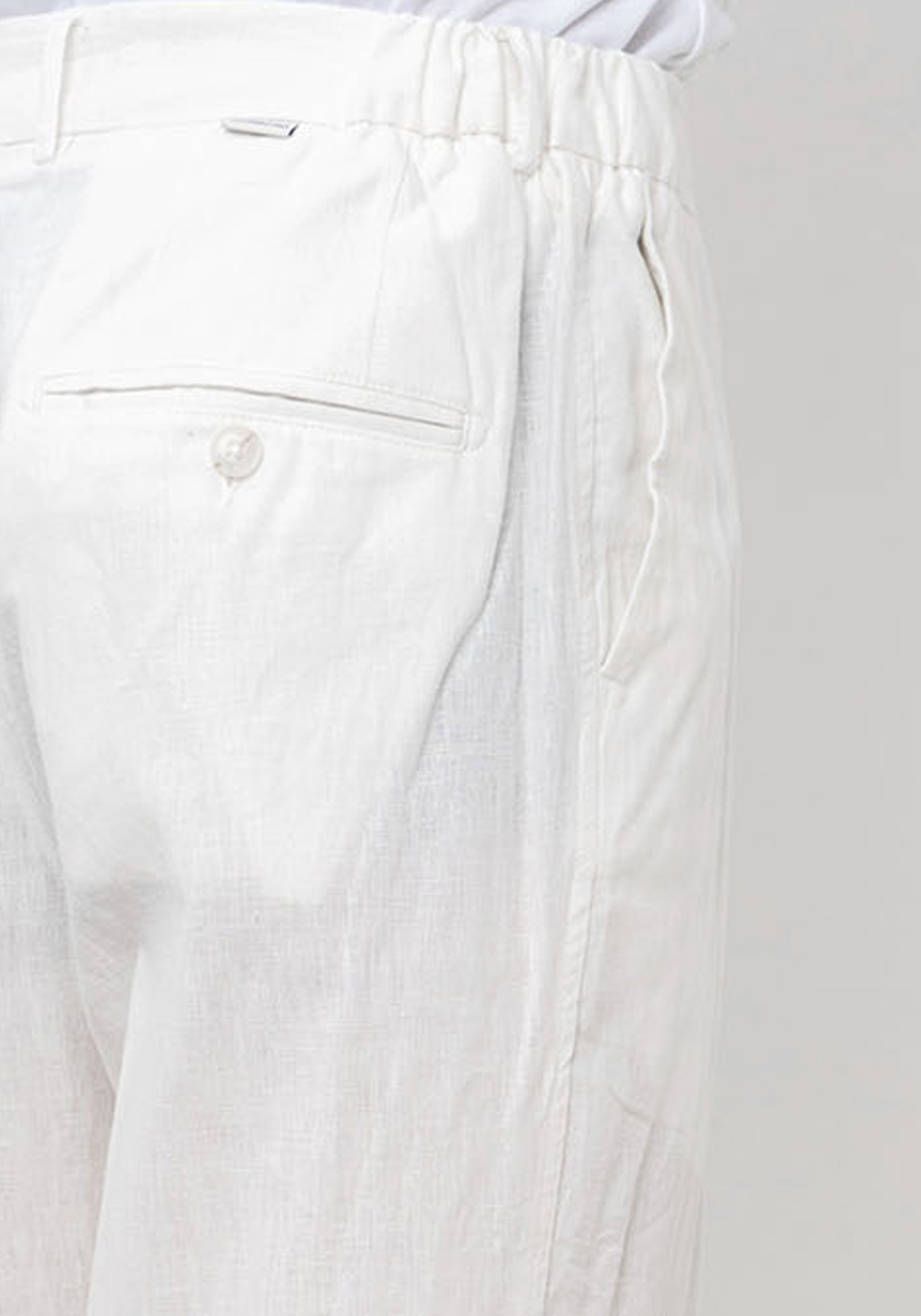Hamaki Ho Λινό Παντελόνι της σειράς Chino - PSE1753H Off White