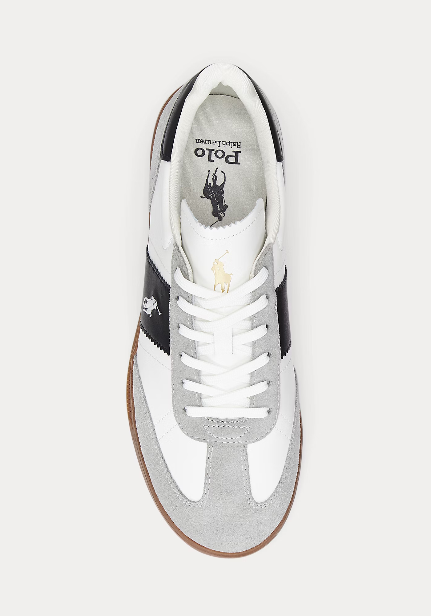 Polo Ralph Lauren Trainers της σειράς Heritage - 809956119 002 White Black Grey φωτογραφία