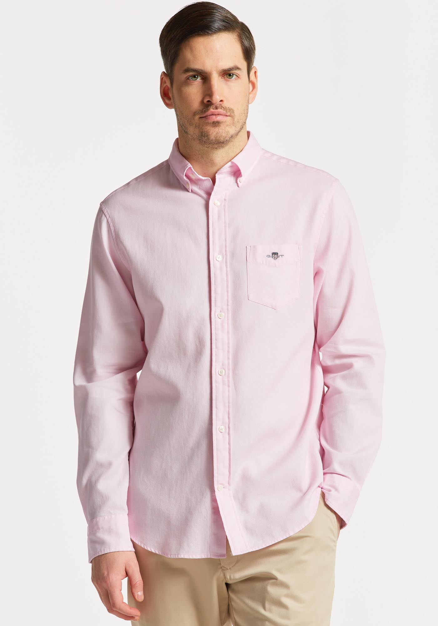GANT Πουκάμισο της σειράς Honeycomb - 3230058 637 California Pink