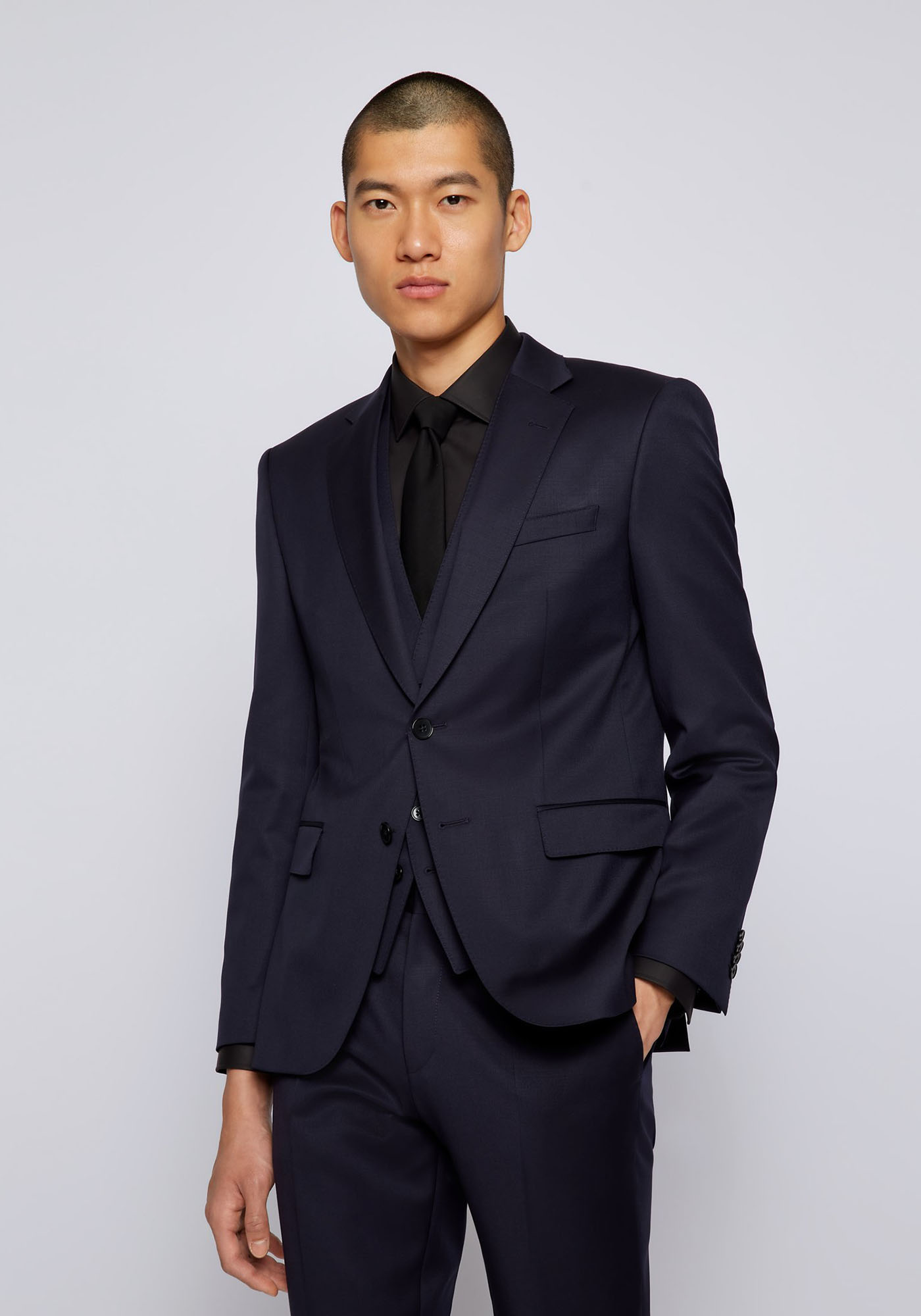 Boss 2 Pieces Κοστούμι της σειράς Huge B1 - 50469171 401 Dark Blue φωτογραφία