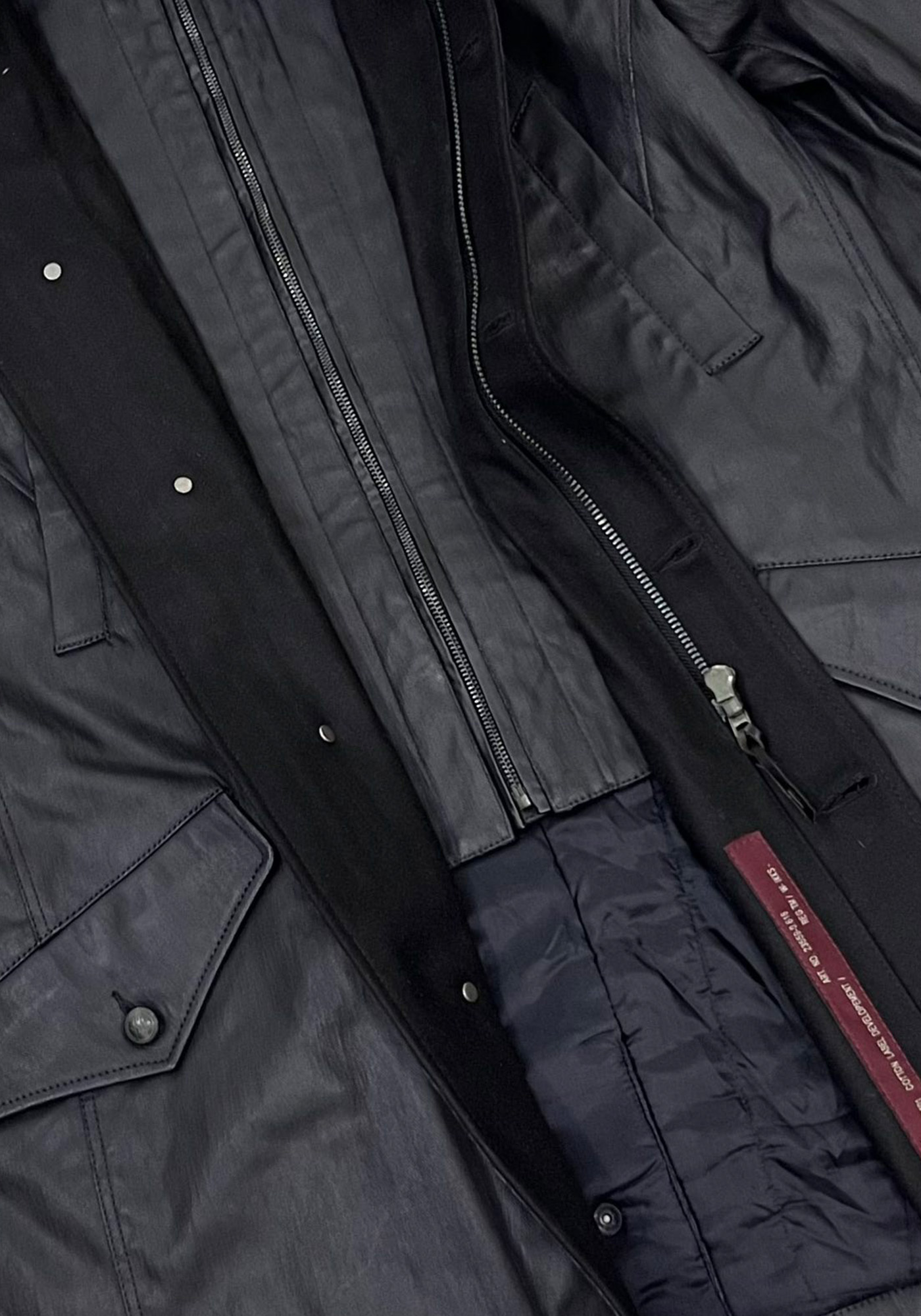 Ikks Κερωμένο Μπουφάν της σειράς Fua - MA44033 49 Black φωτογραφία