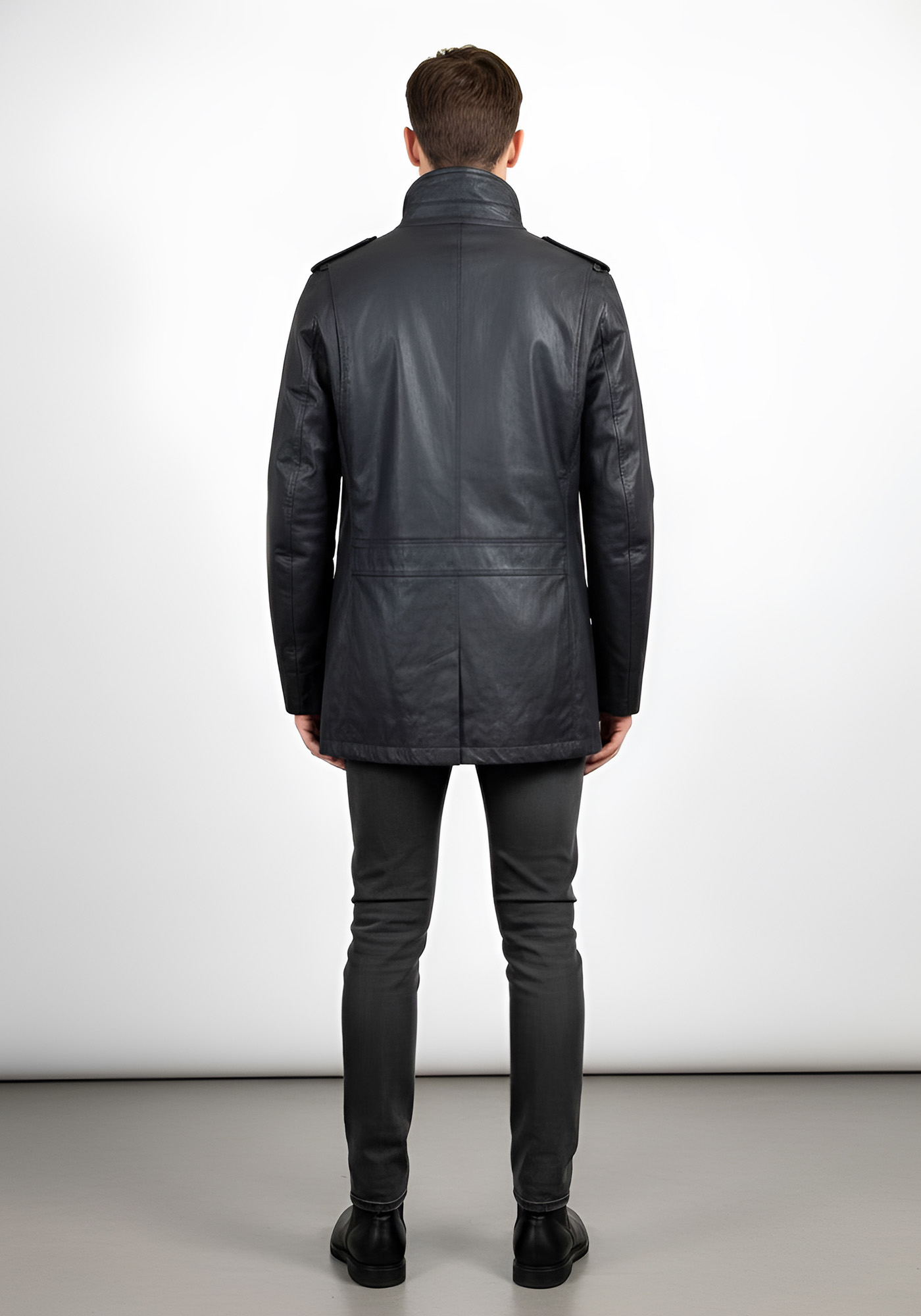 Ikks Κερωμένο Μπουφάν της σειράς Fua - MA44033 49 Black φωτογραφία