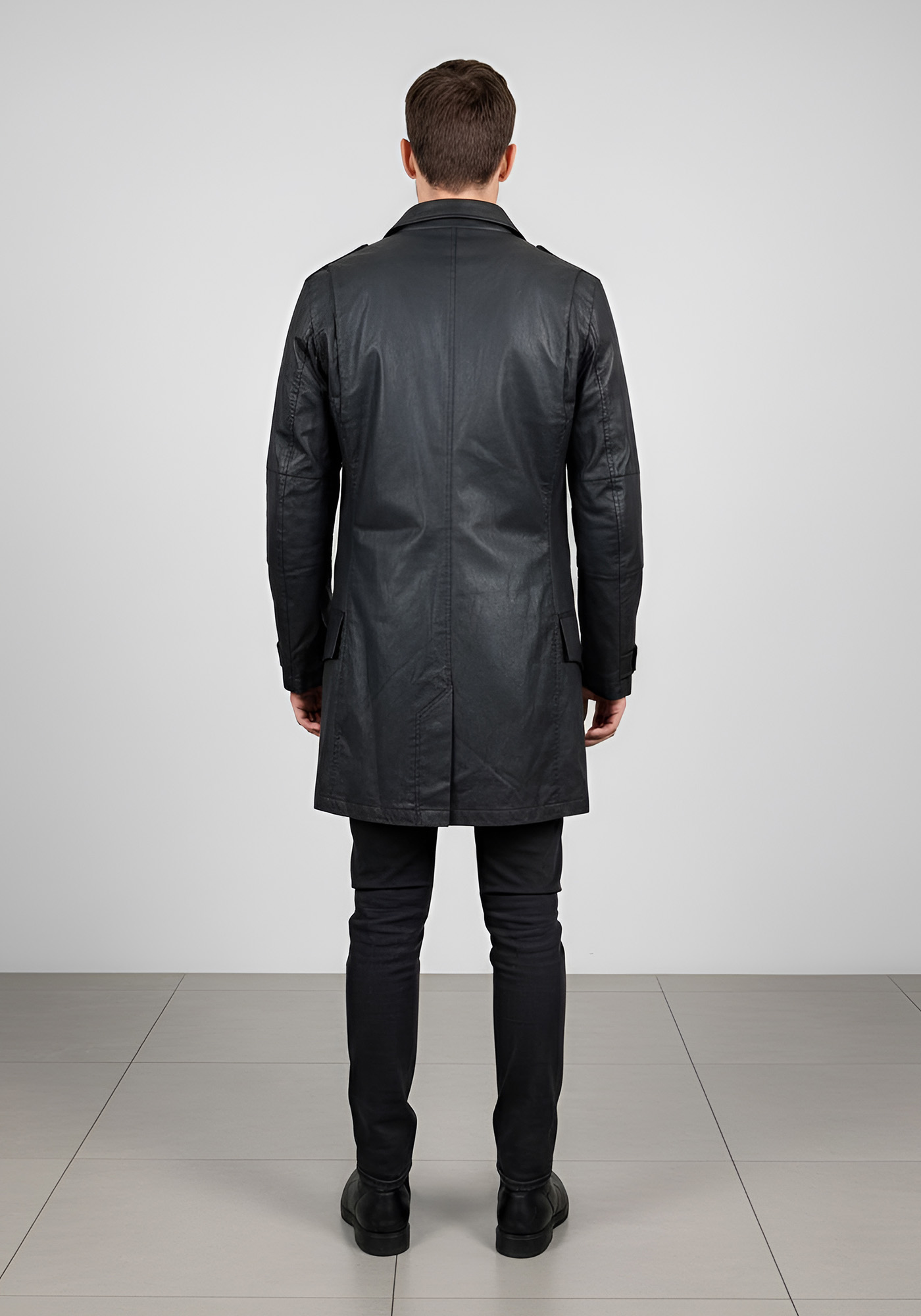 Ikks Κερωμένο Μπουφάν της σειράς Mark - A444050 89 Grey φωτογραφία