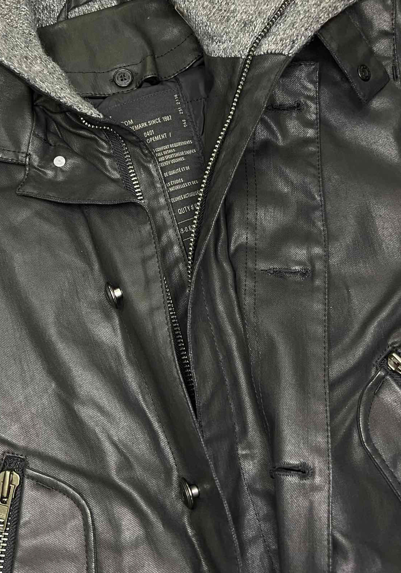 Ikks Κερωμένο Μπουφάν της σειράς Mark - A444050 89 Grey φωτογραφία