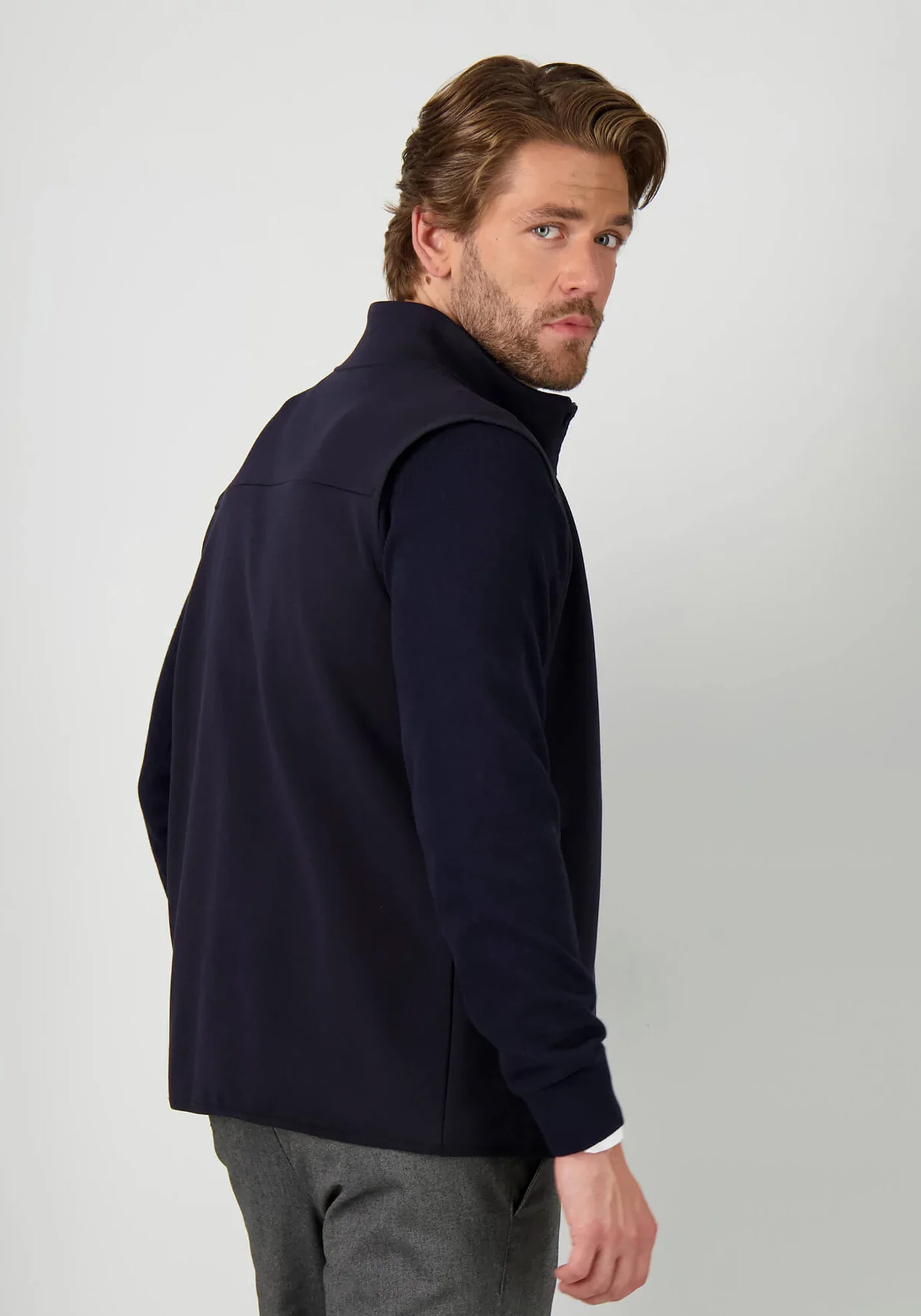 Fynch Hatton Αμάνικο της σειράς Interlock Jersey - 1208 1715 685 Navy