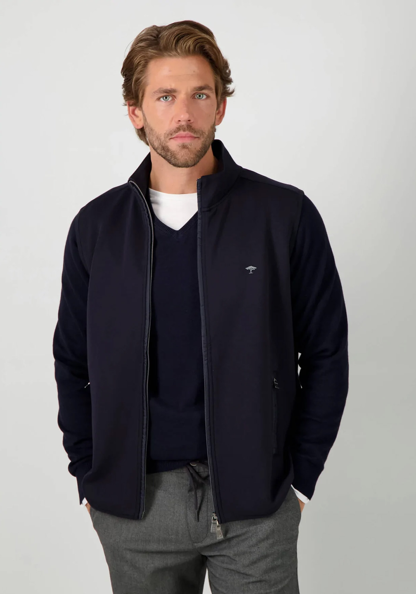 Fynch Hatton Αμάνικο της σειράς Interlock Jersey - 1208 1715 685 Navy