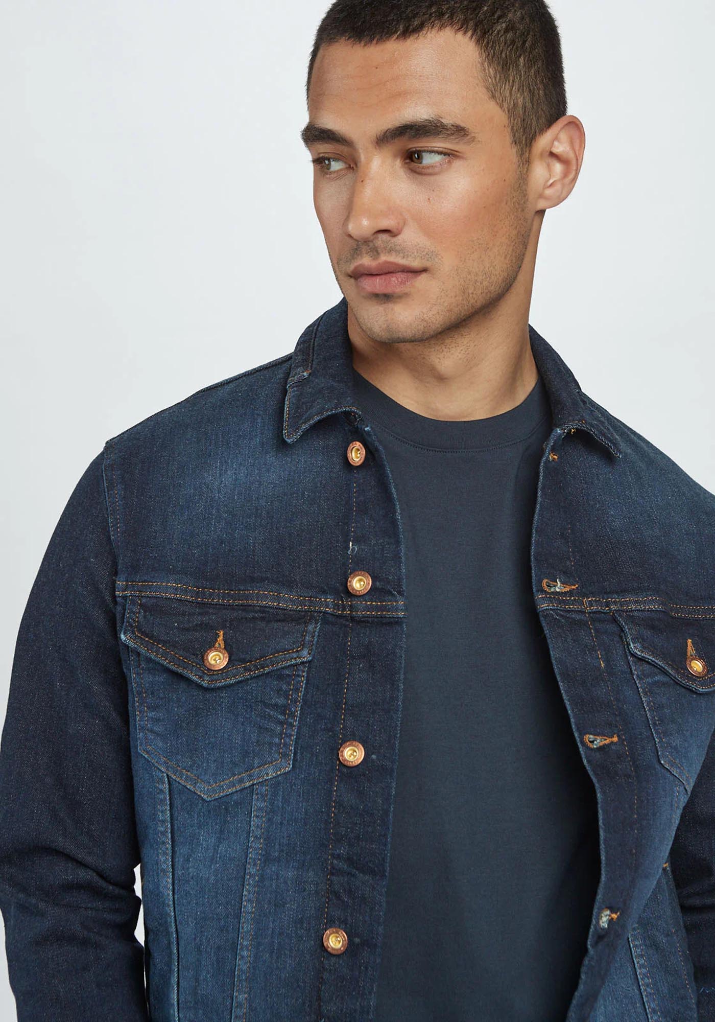 GABBA Denim Πουκάμισο της σειράς Joel - 10555 5002 Mid Blue Denim φωτογραφία