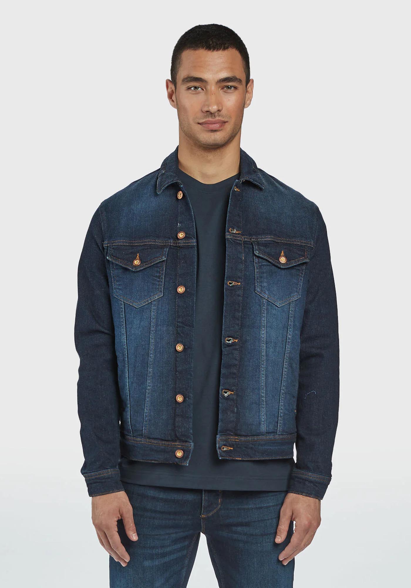Gabba GABBA Denim Πουκάμισο της σειράς Joel - 10555 5002 Mid Blue Denim