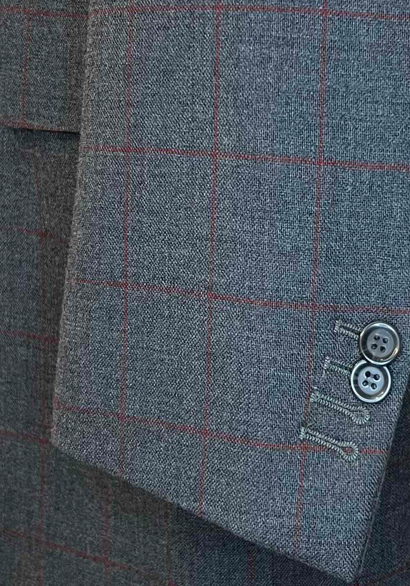 John Barrit Σακάκι της σειράς Check - 2866 31805 250 Grey Check φωτογραφία