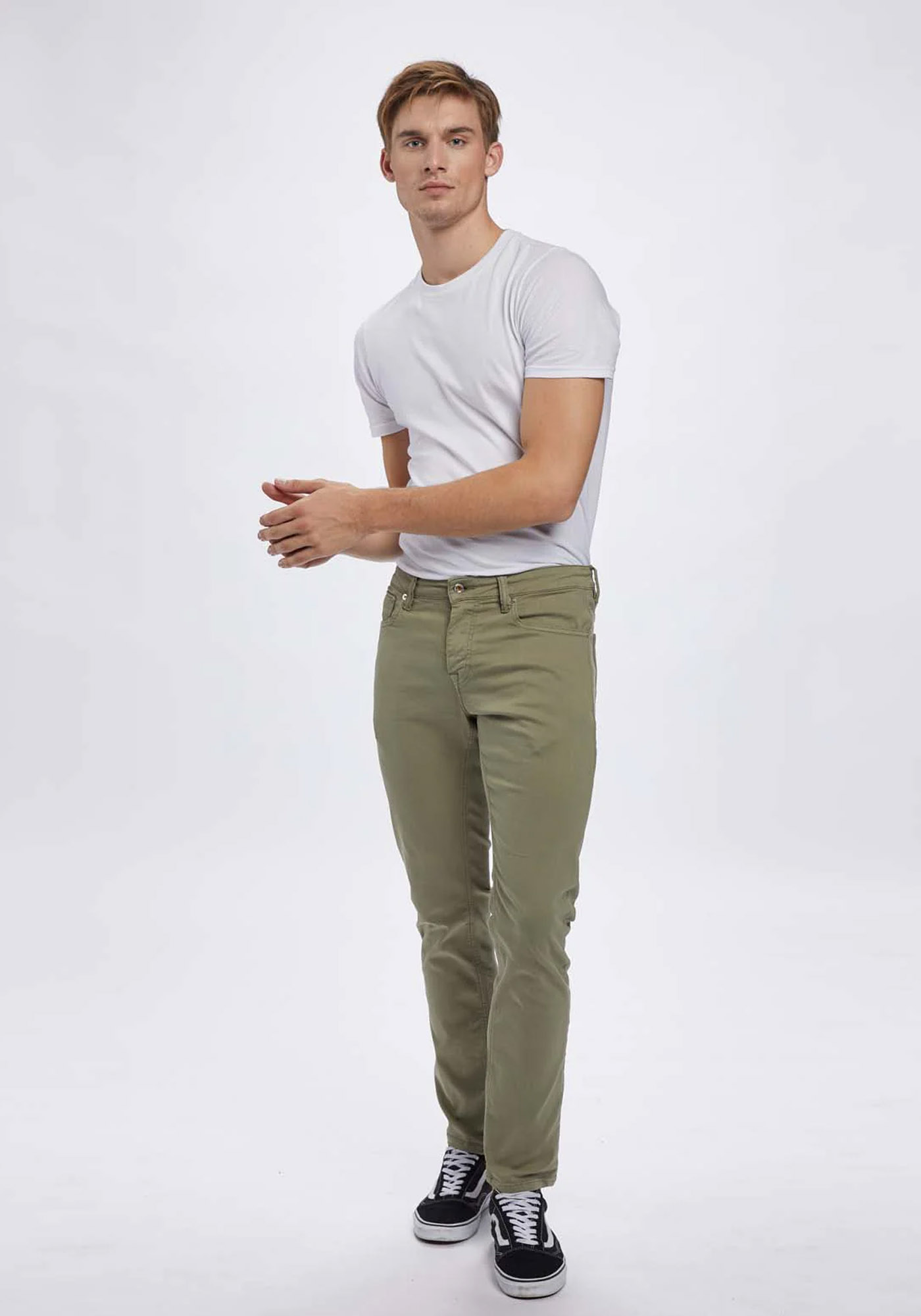 GABBA Jean Παντελόνι της σειράς Jones K4636 - 10417 7001 Deep Lichen Green