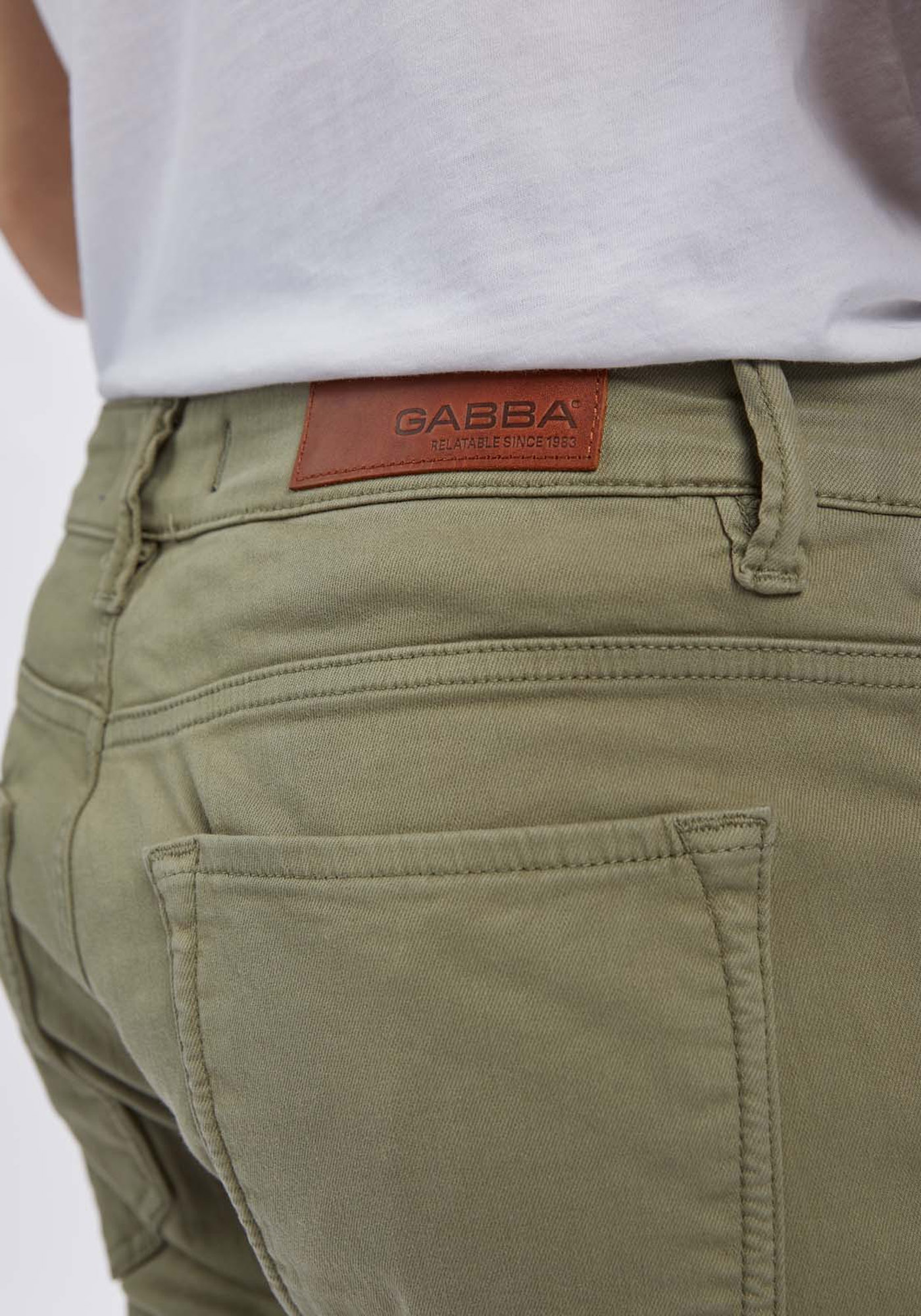 GABBA Jean Παντελόνι της σειράς Jones K4636 - 10417 7001 Deep Lichen Green