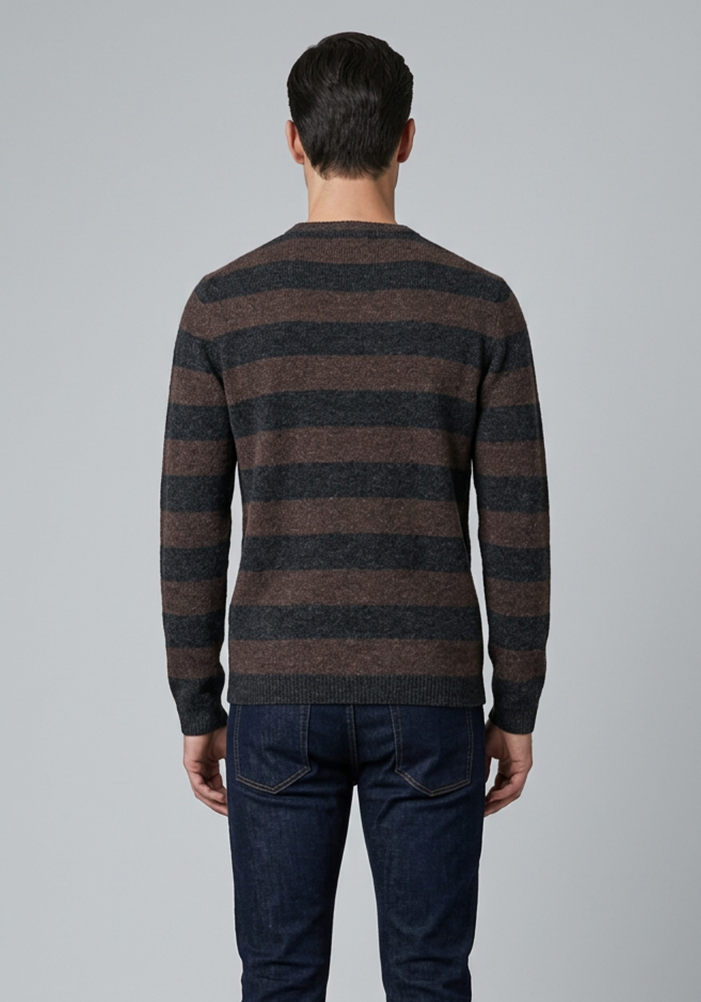 Joop! Πλεκτή μπλούζα Stripe - 50039 251091 151 Grey/Brown Stripes