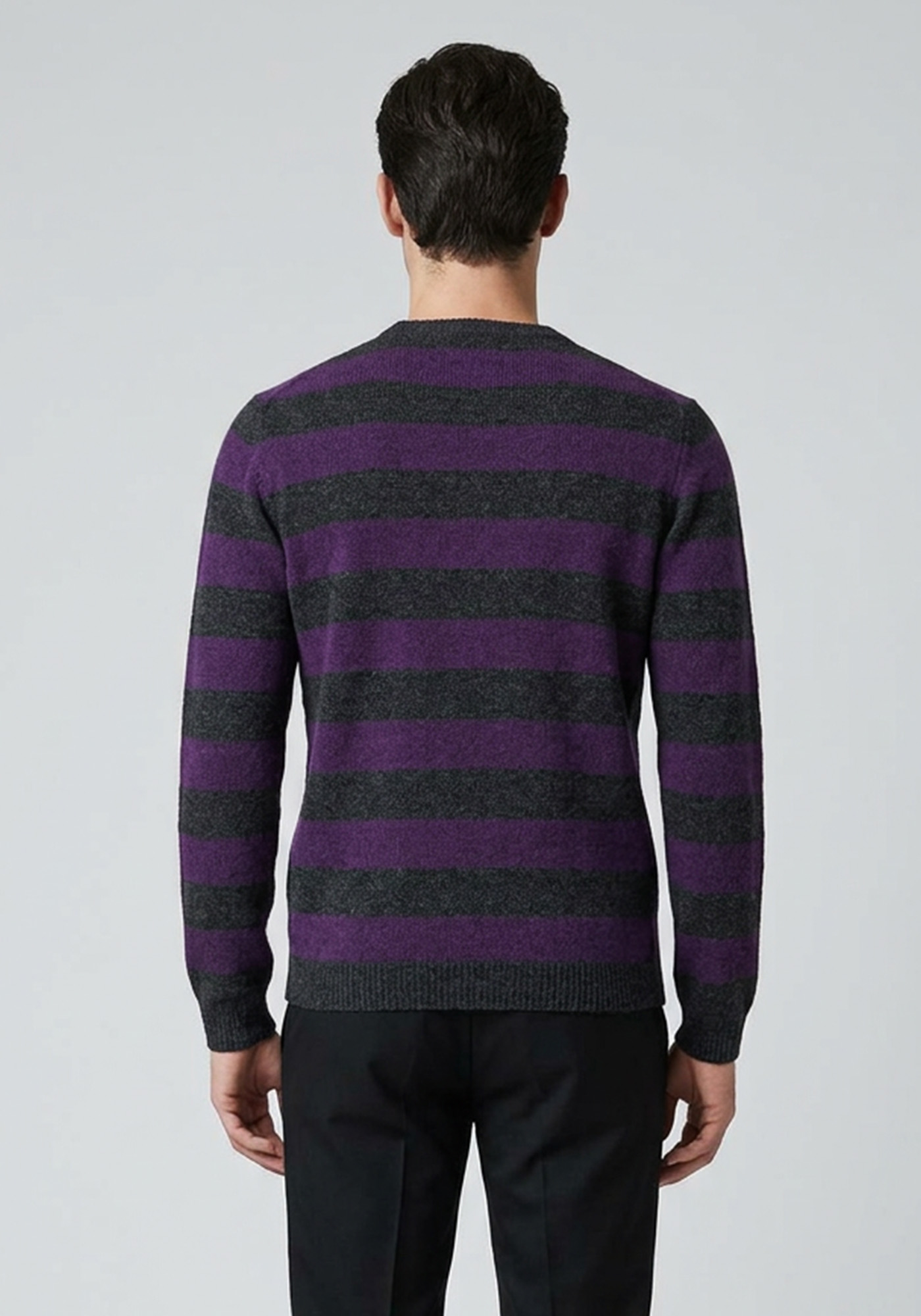 Joop! Πλεκτή μπλούζα Stripe - 50039 251091 180 Grey/Purple