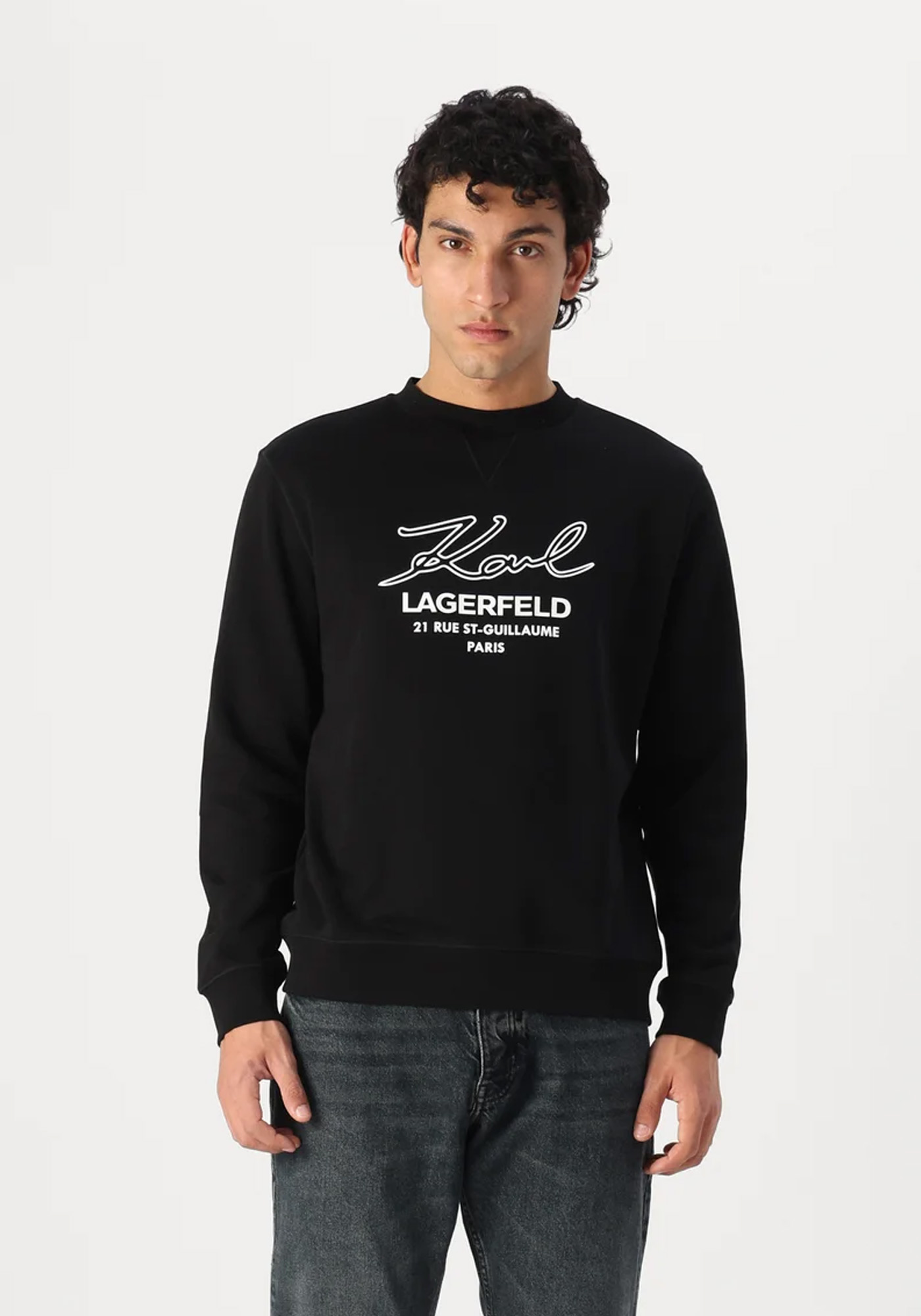 Karl Lagerfeld Karl Lagerfeld Hoodie της σειράς Crewneck - 705025 544910 990 Black