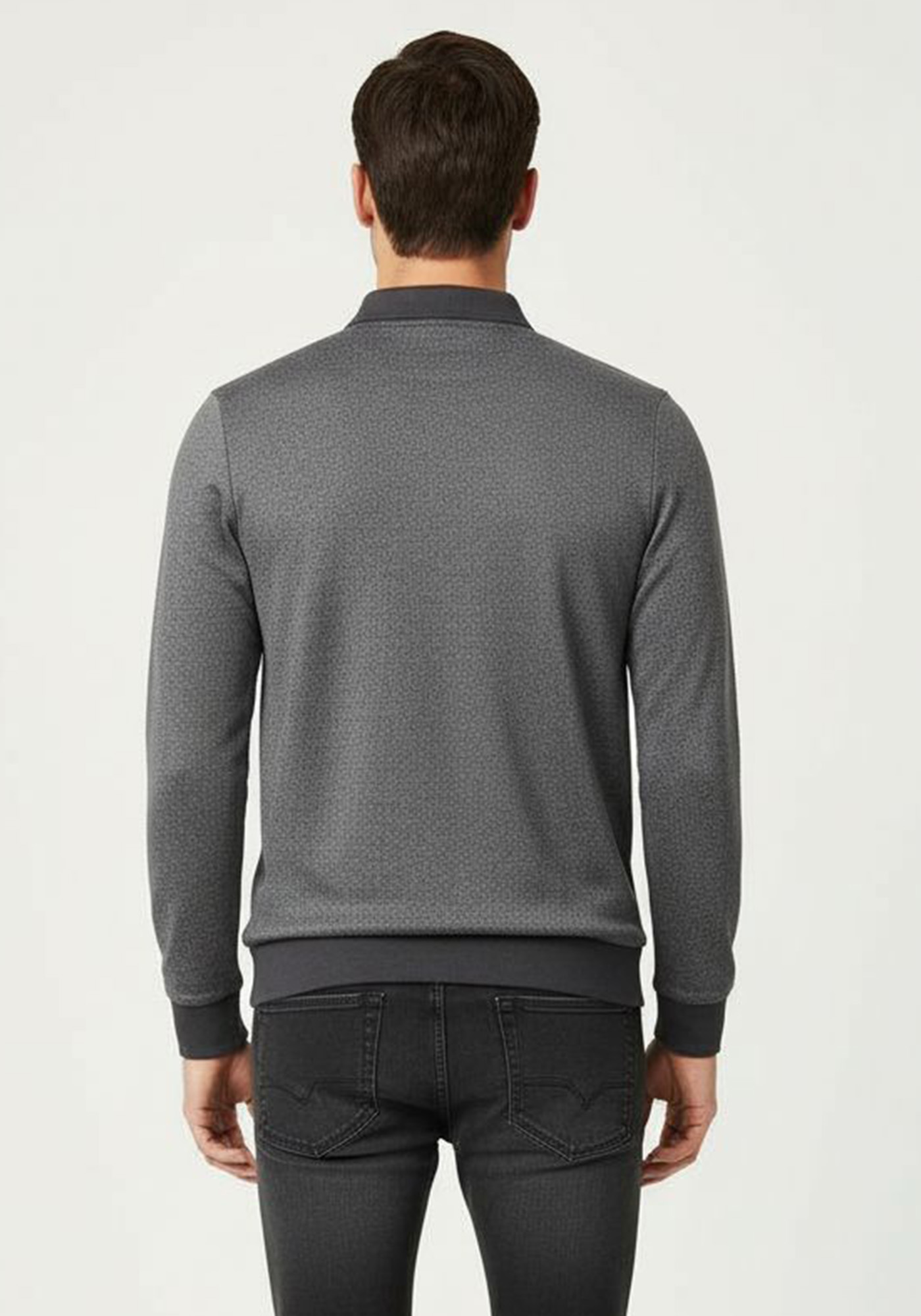 Karl Lagerfeld Polo Μπλούζα της σειράς Polo - 745012 544215 971 Anthracite Melange