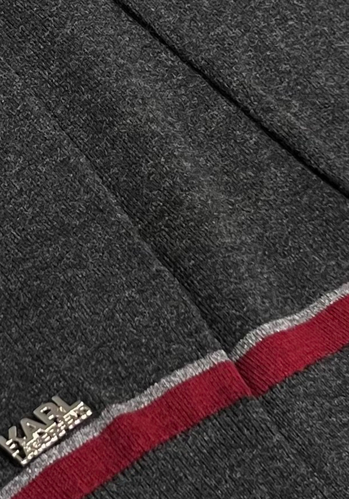 Karl Lagerfeld Pullover της σειράς Knit Troyer - 655021 554305 971 Anthracite Melange