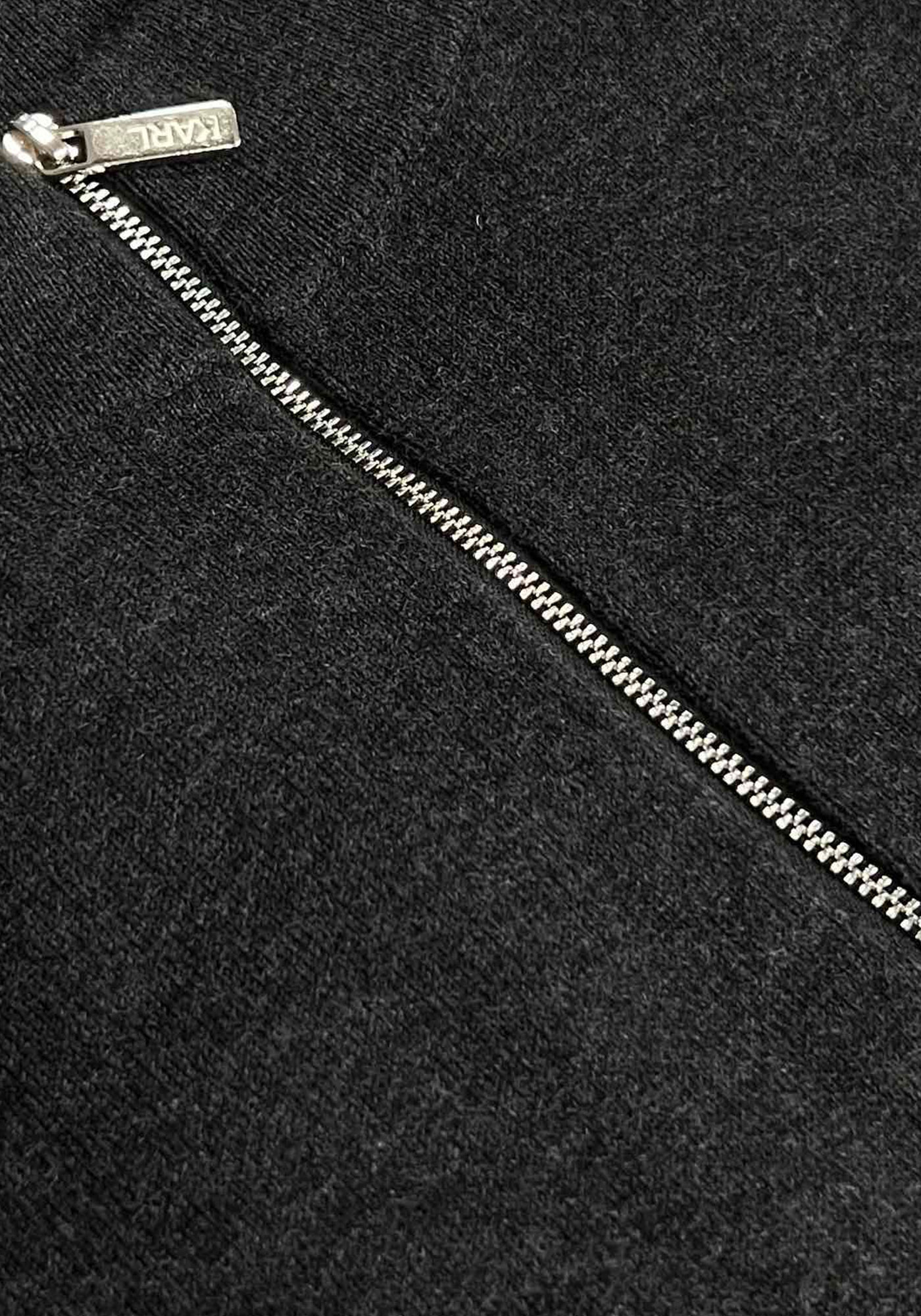 Karl Lagerfeld Pullover της σειράς Knit Troyer - 655021 554305 971 Anthracite Melange