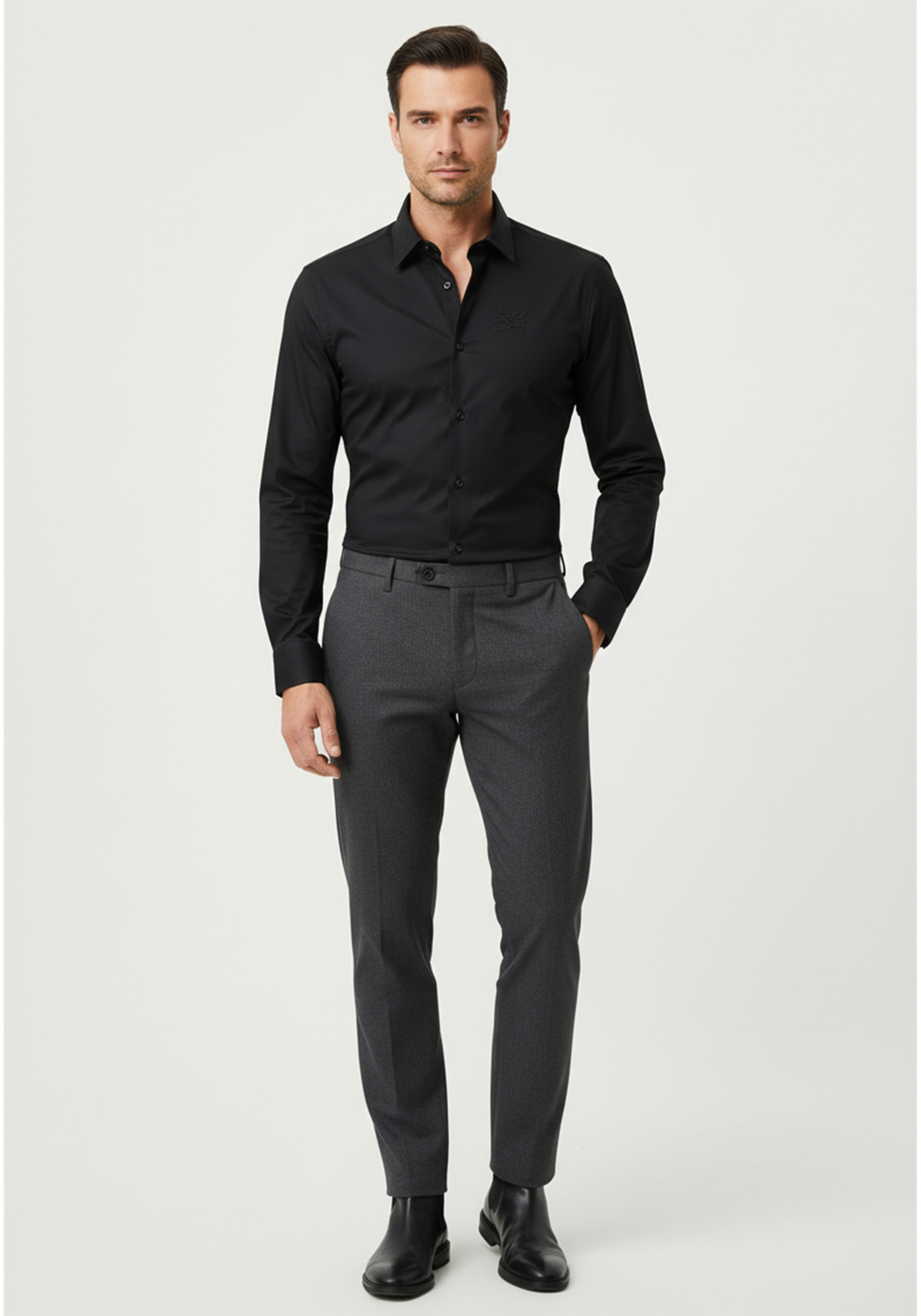 Karl Lagerfeld Shirt της σειράς Basic - 605080 554680 990 Black