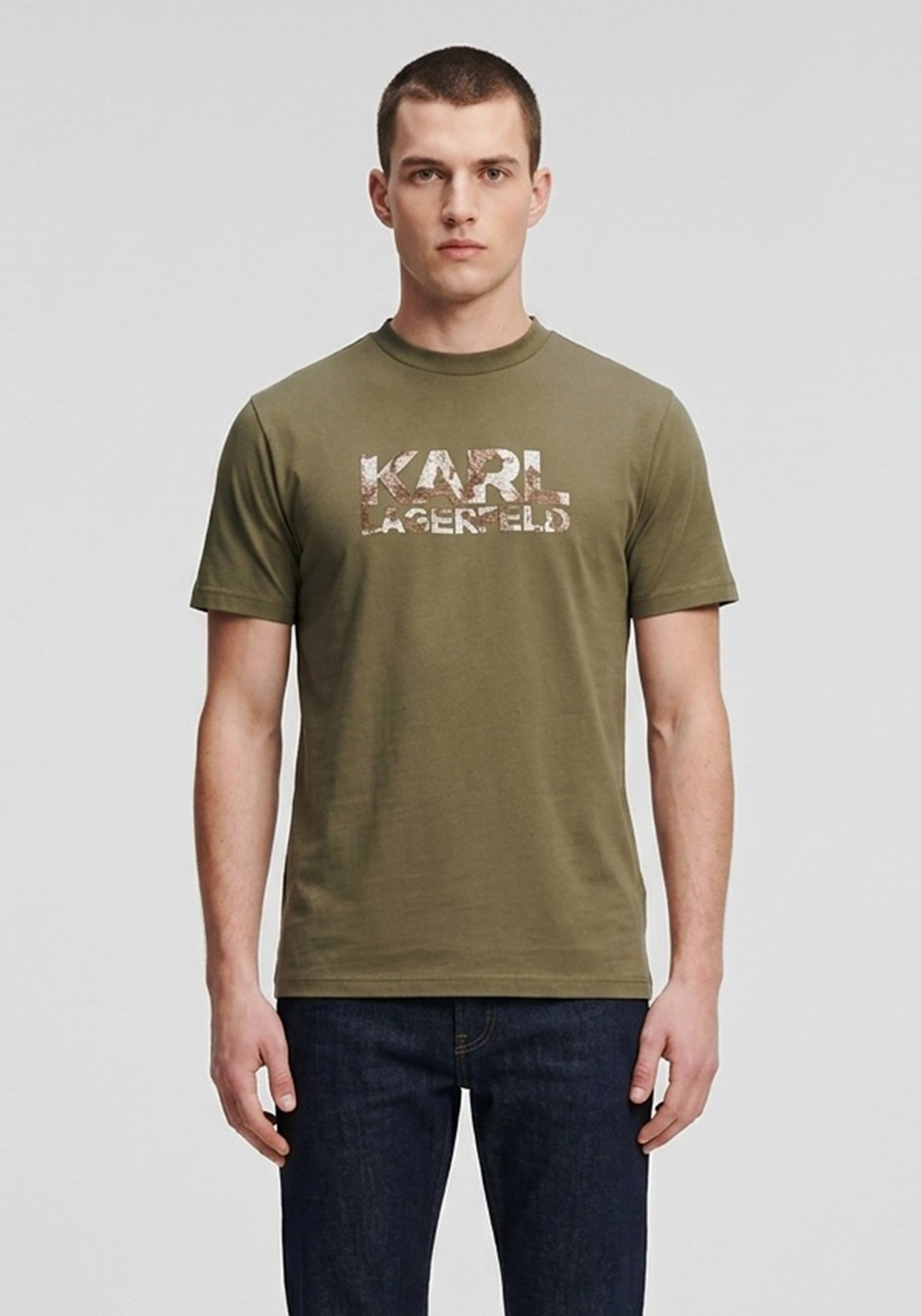 Karl Lagerfeld T Shirt Crewneck - 755049 563221 460 Brown