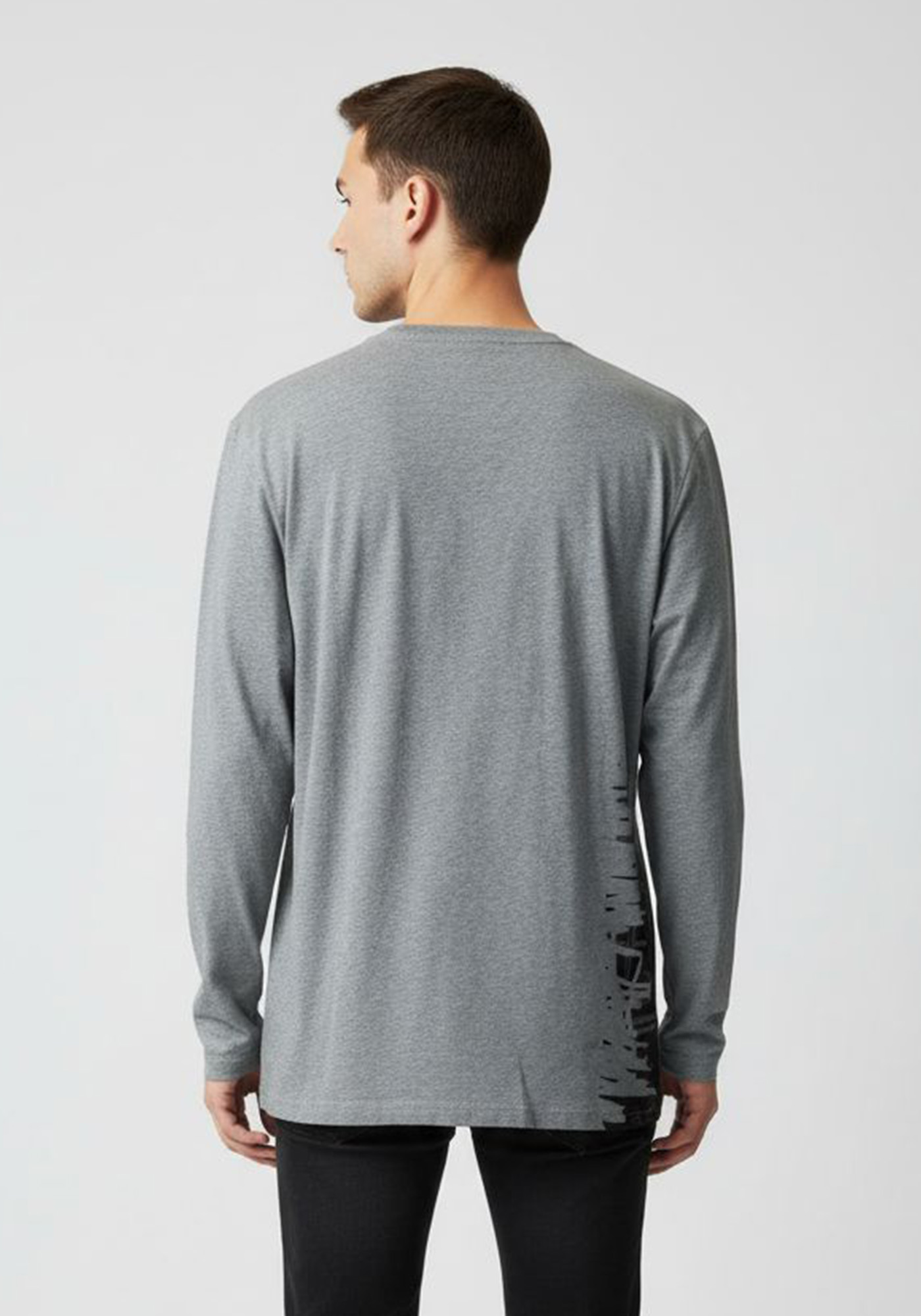 Karl Lagerfeld T Shirt της σειράς Crewneck - 63264 536 71 Grey