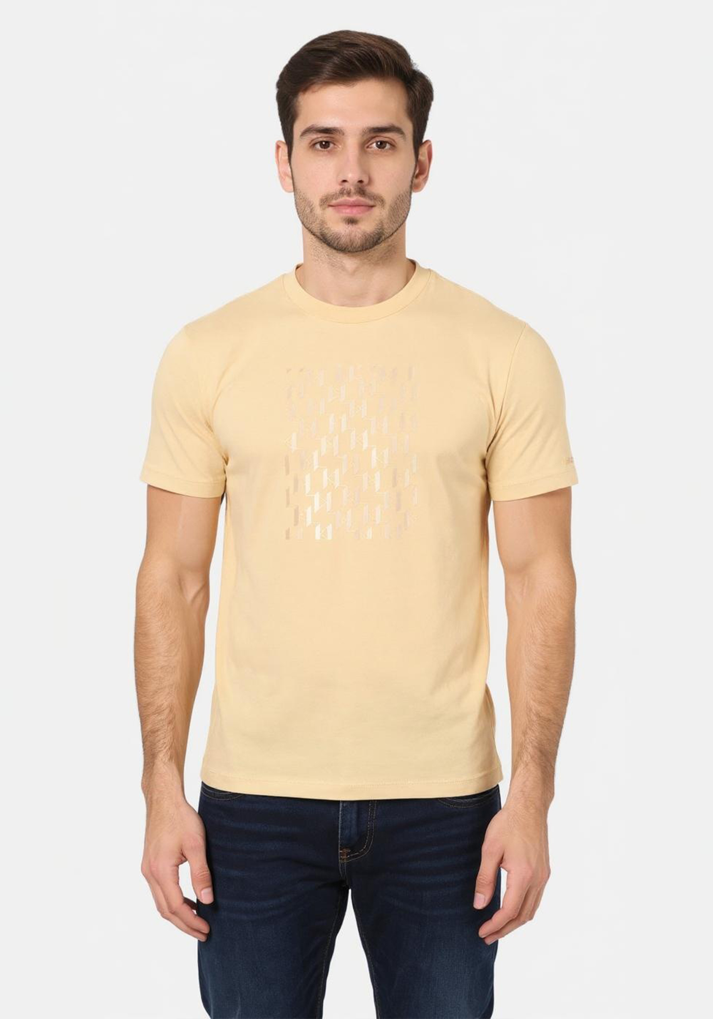 Karl Lagerfeld T Shirt της σειράς Crewneck - 755037 553235 420 Wood Ash