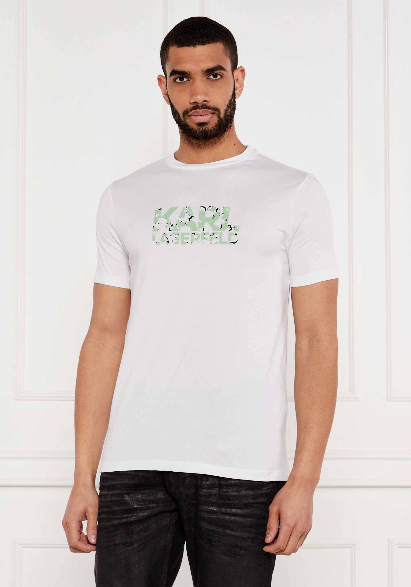 Karl Lagerfeld T Shirt της σειράς Crewneck - 755042 552224 10 White