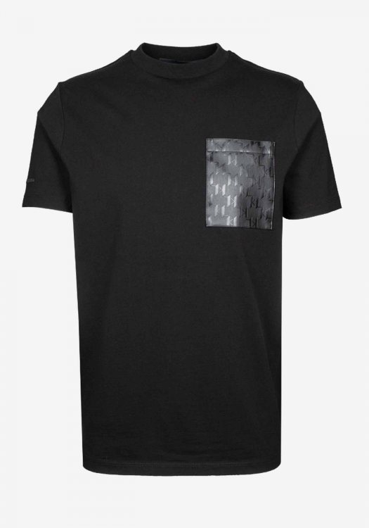 Karl Lagerfeld T Shirt της σειράς Crewneck - 755047 554225 990 Black