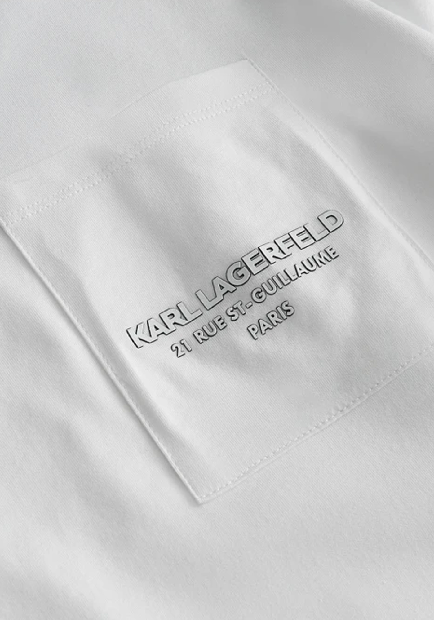 Karl Lagerfeld T Shirt της σειράς Crewneck - 755062 552241 10 White