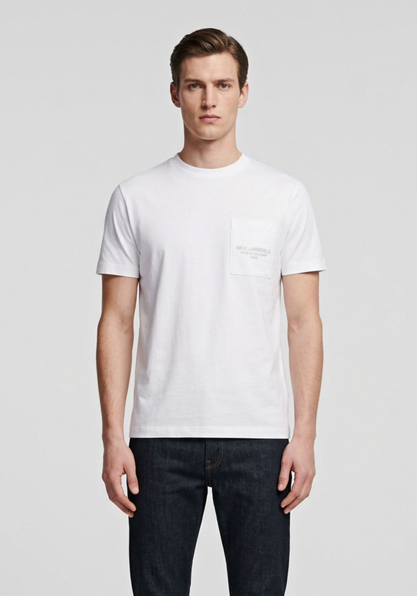 Karl Lagerfeld T Shirt της σειράς Crewneck - 755062 552241 10 White