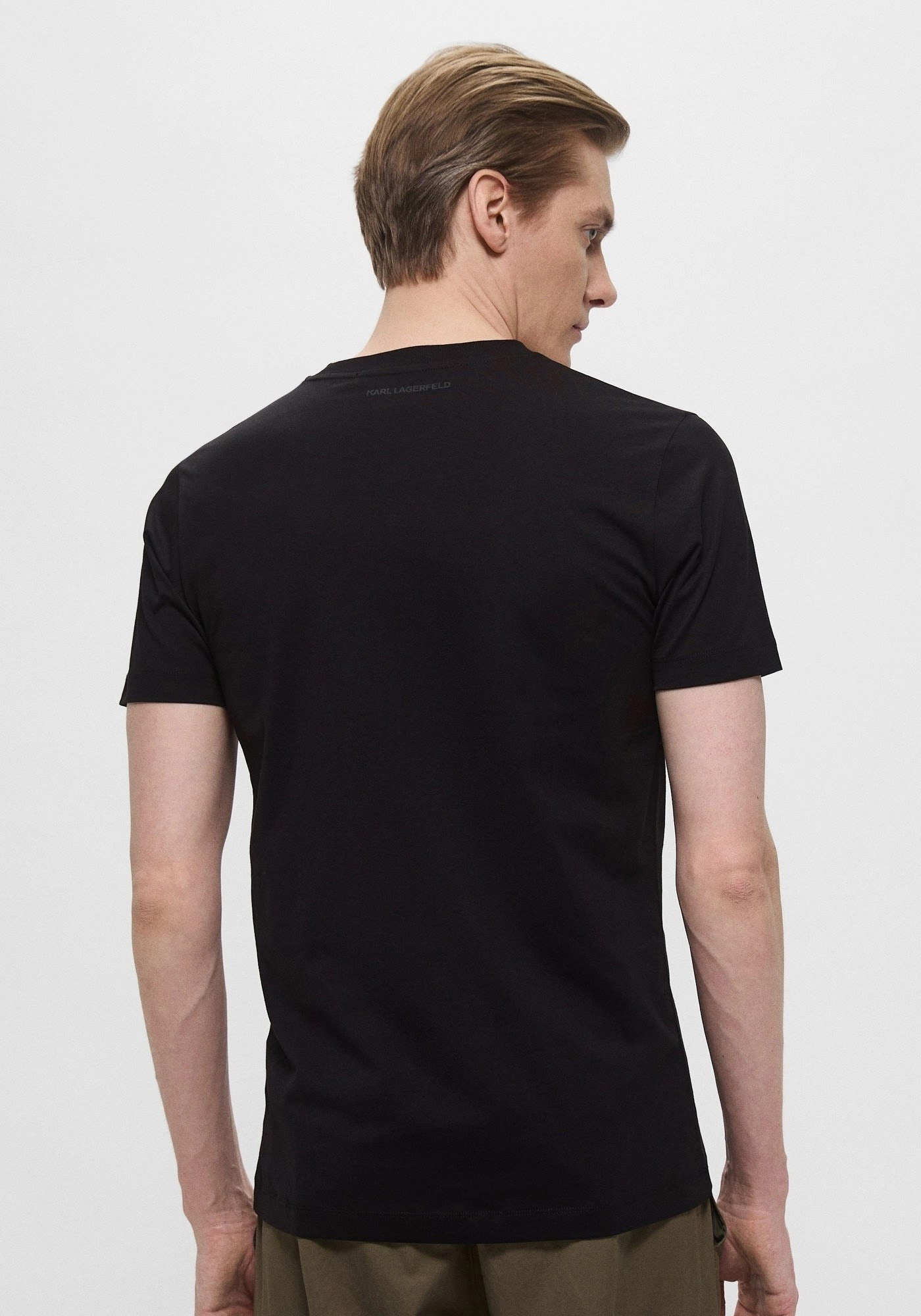 Karl Lagerfeld T Shirt της σειράς Crewneck - 755062 552241 990 Black