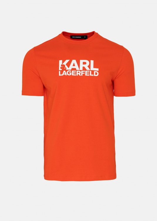 Karl Lagerfeld T Shirt της σειράς Crewneck - 755087 552235 300 Orange