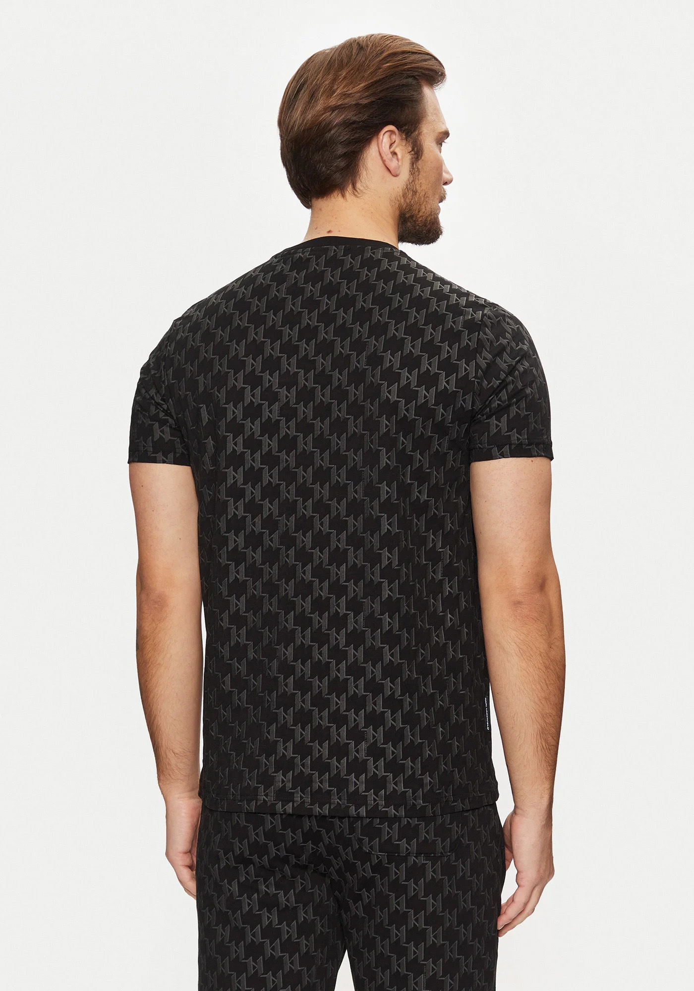 Karl Lagerfeld T Shirt της σειράς Crewneck - 755096 551251 990 Black