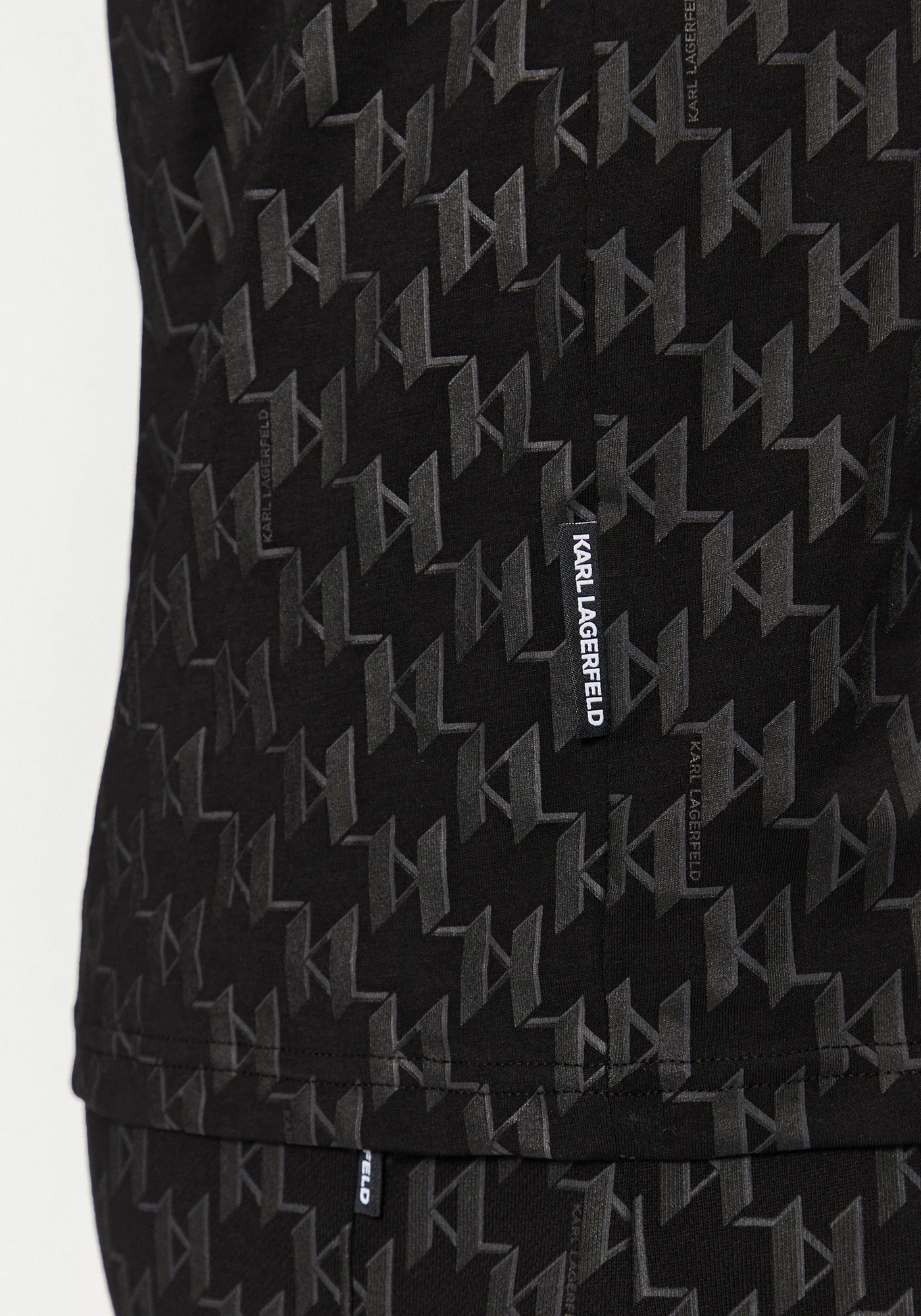 Karl Lagerfeld T Shirt της σειράς Crewneck - 755096 551251 990 Black