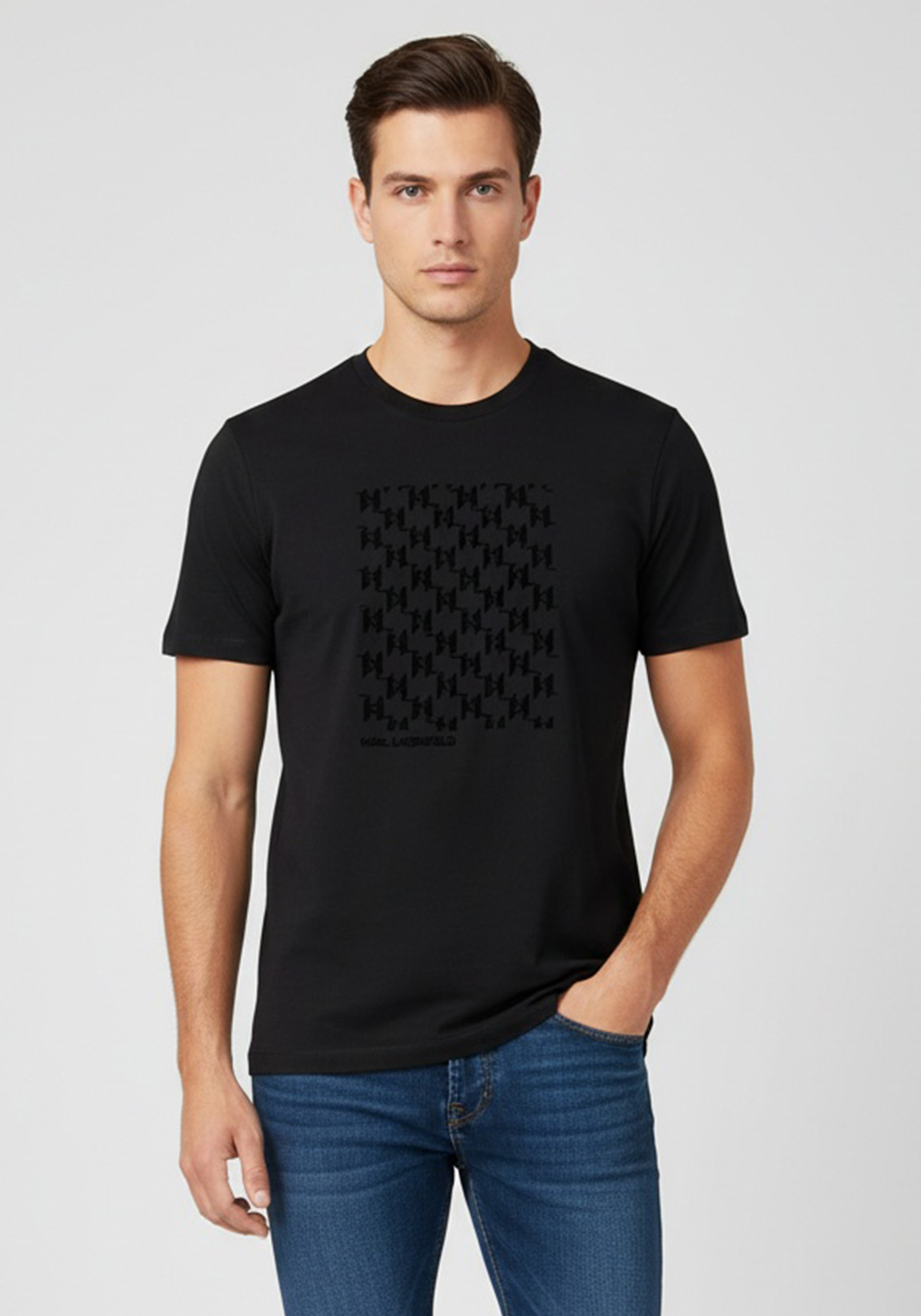 Karl Lagerfeld T Shirt της σειράς Pre - 755040 561221 990 Black
