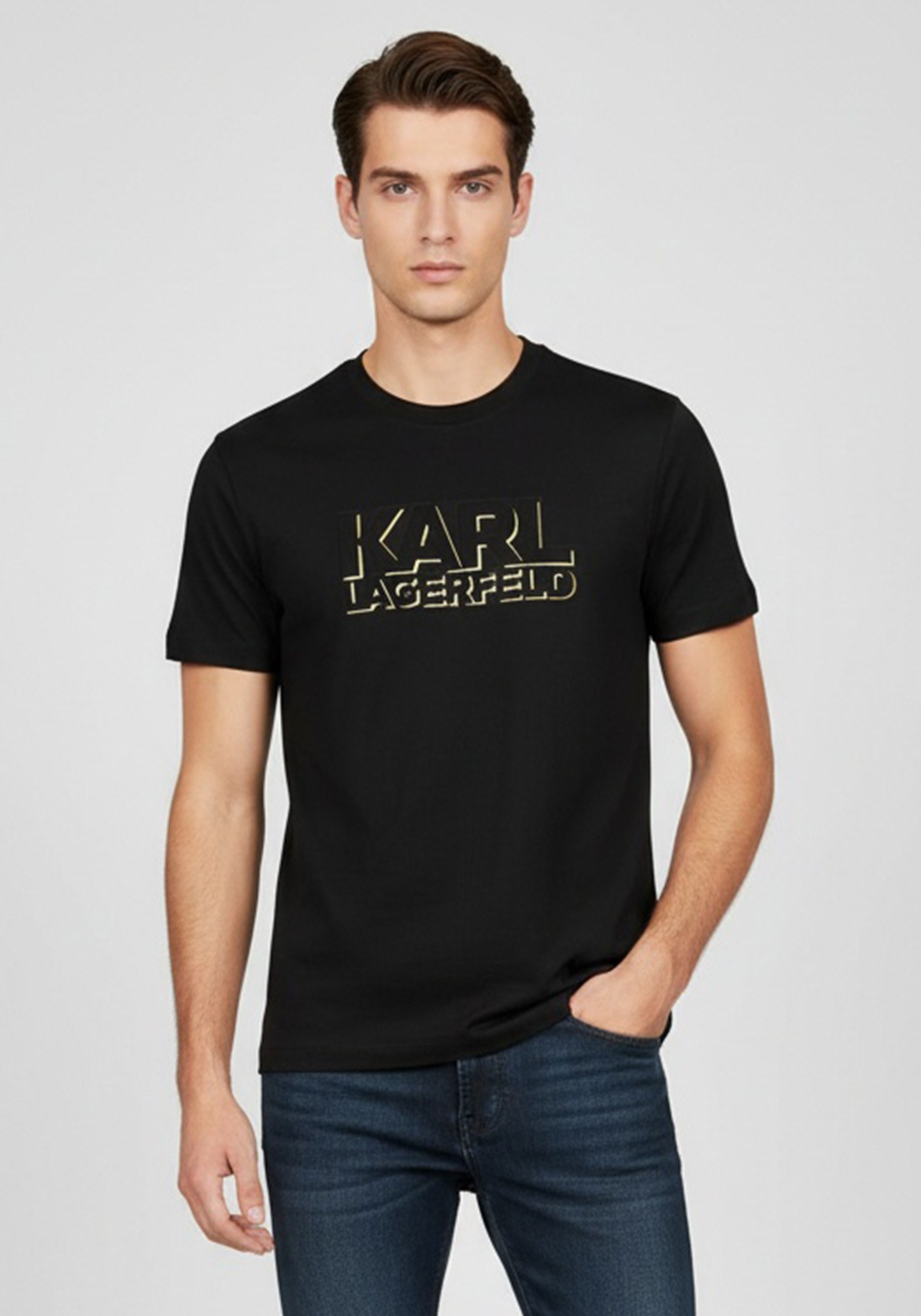 Karl Lagerfeld T Shirt της σειράς Pre - 755060 561241 990 Black