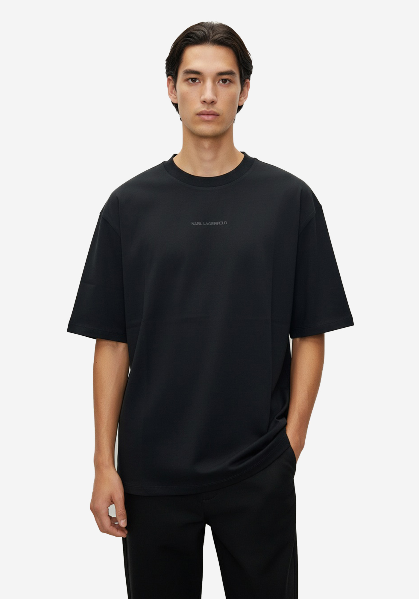 Karl Lagerfeld T Shirt της σειράς Pre - 755133 561225 990 Black