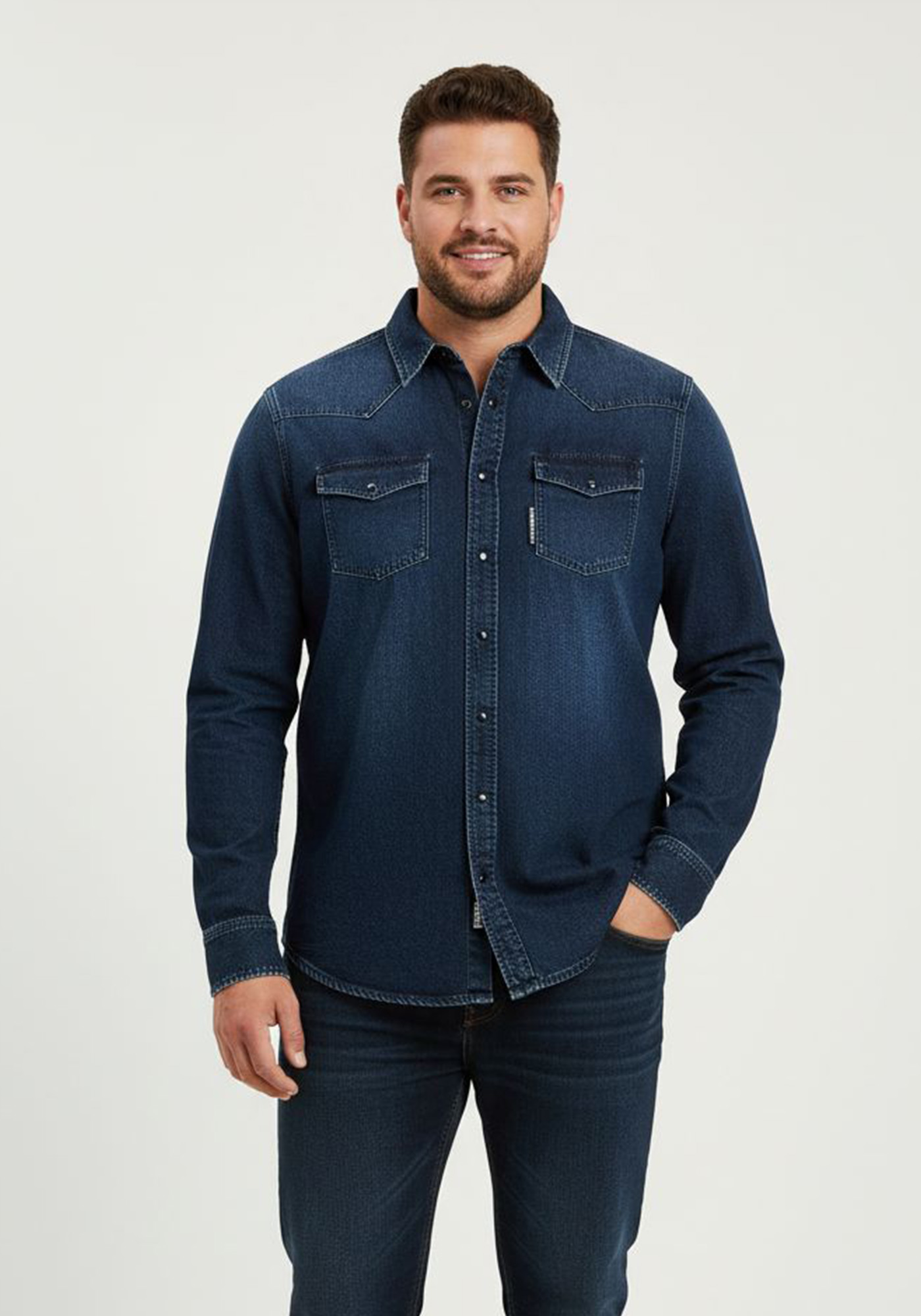 Karl Lagerfeld Πουκάμισο της σειράς Denim - 605901 542851 690 Blue