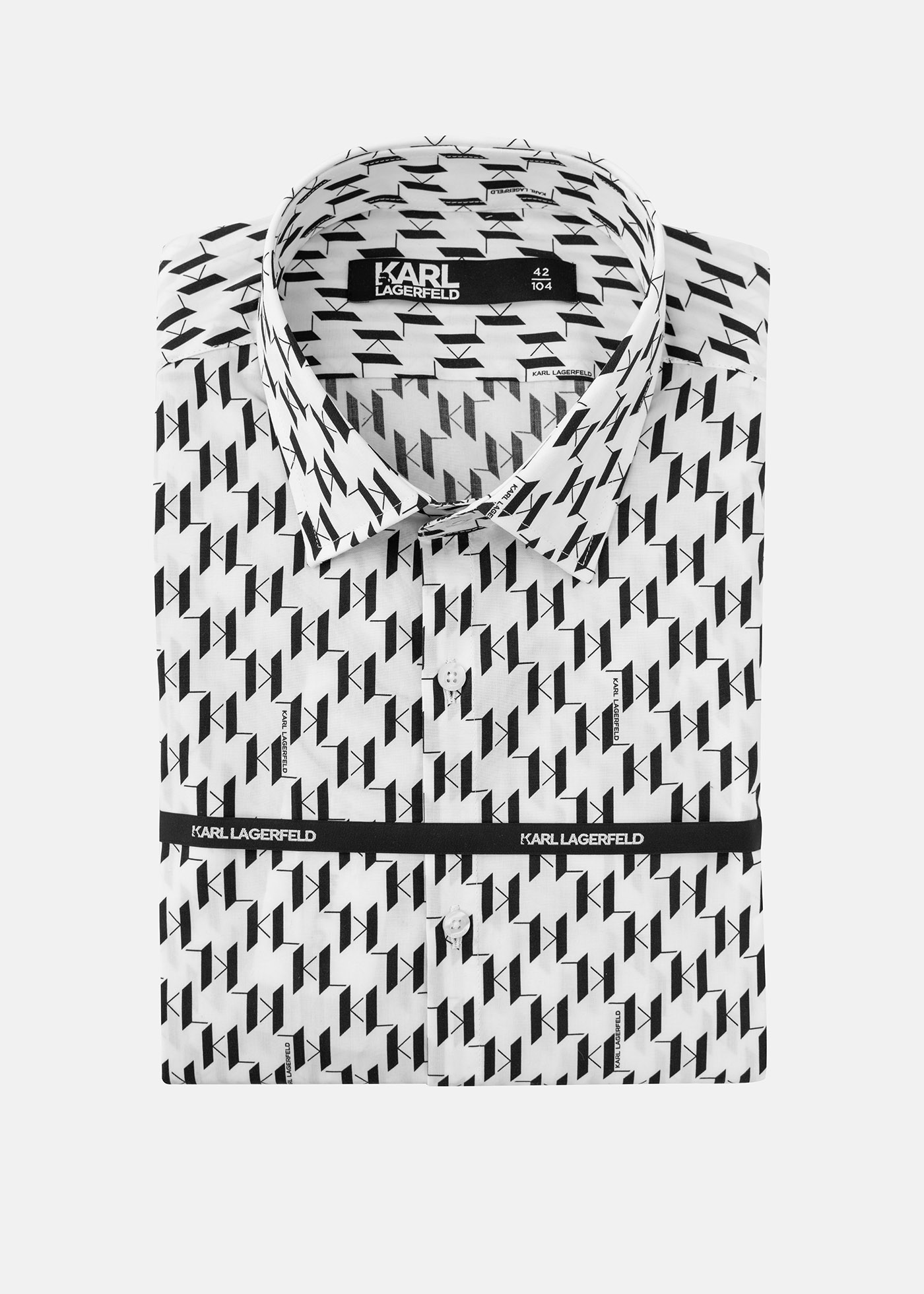 Karl Lagerfeld Πουκάμισο της σειράς KL - 605000 552695 19 Black φωτογραφία