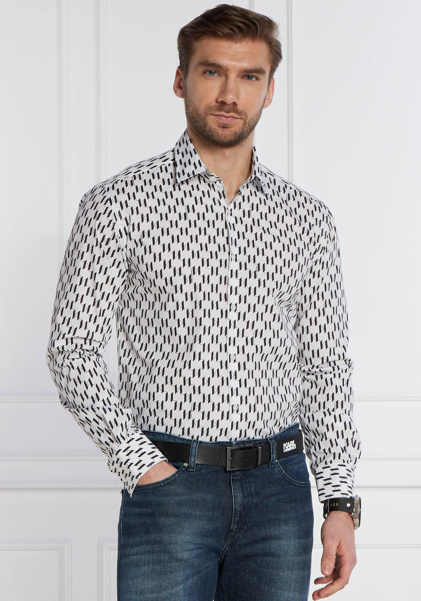 Karl Lagerfeld Πουκάμισο της σειράς KL - 605000 552695 19 Black