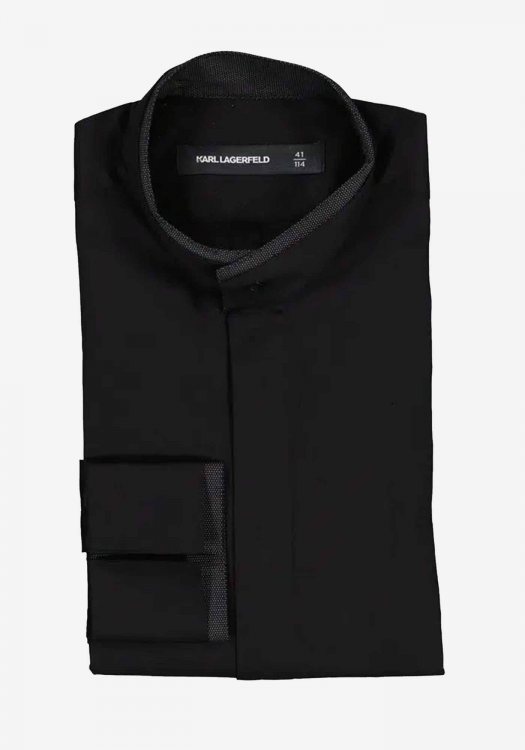Karl Lagerfeld Πουκάμισο της σειράς Modern - 605112 554609 991 Black φωτογραφία