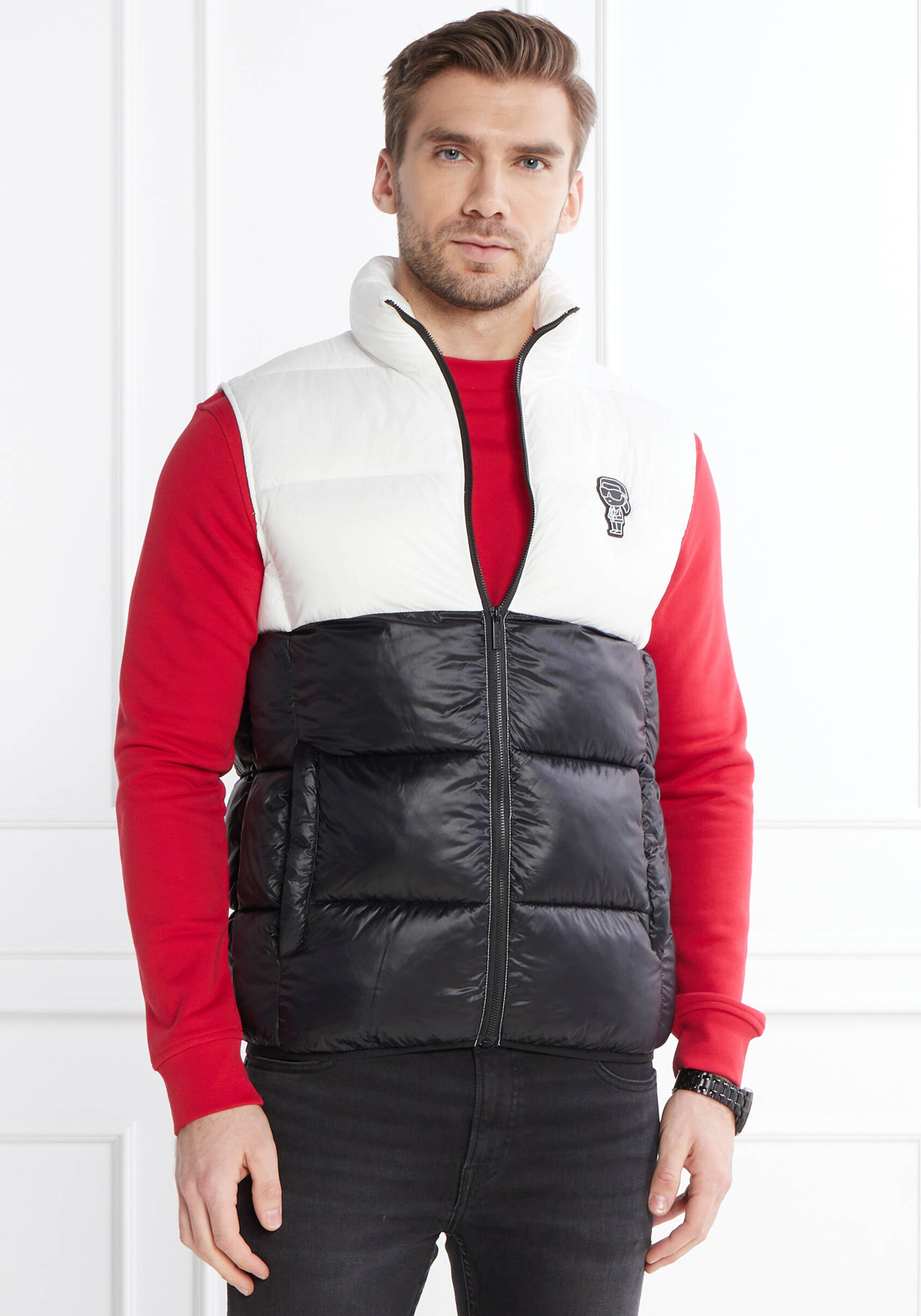 Karl Lagerfeld Αμάνικο Μπουφάν της σειράς Vest - 505093 541590 19 Black/White