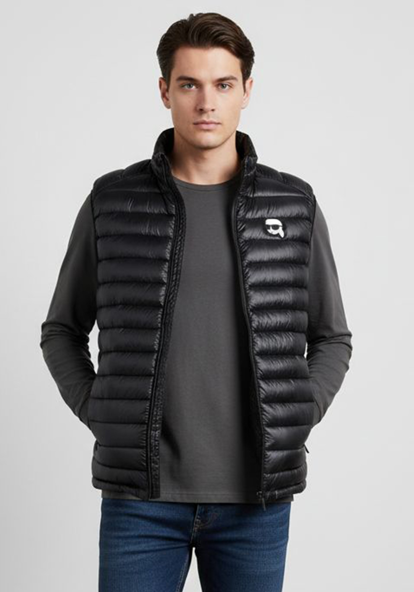 Karl Lagerfeld Αμάνικο Μπουφάν της σειράς Vest - 505711 500590 990 Black