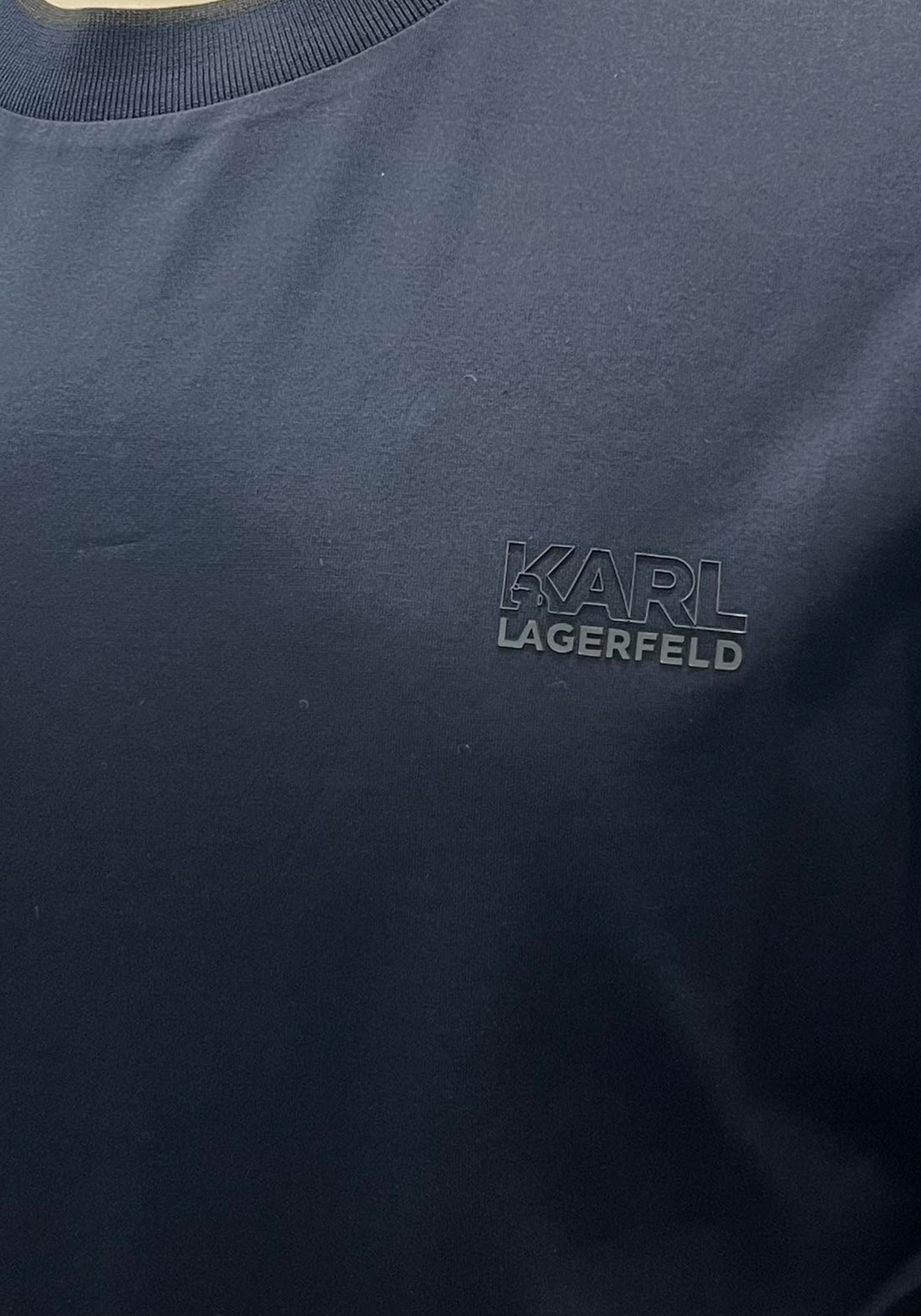 Karl Lagerfeld Μπλούζα της σειράς Crewneck - 755001 554200 690 Blue φωτογραφία