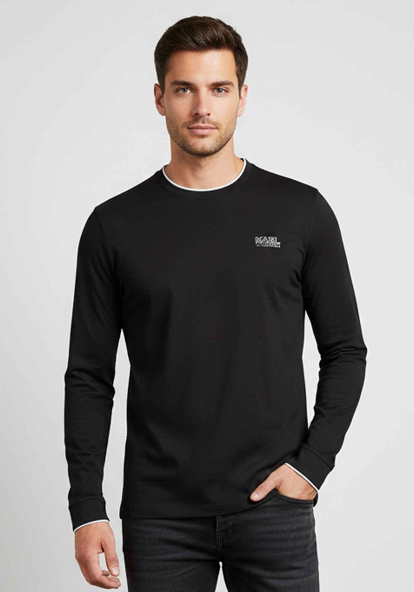 Karl Lagerfeld Karl Lagerfeld Μπλούζα της σειράς Crewneck - 755001 554200 990 Black