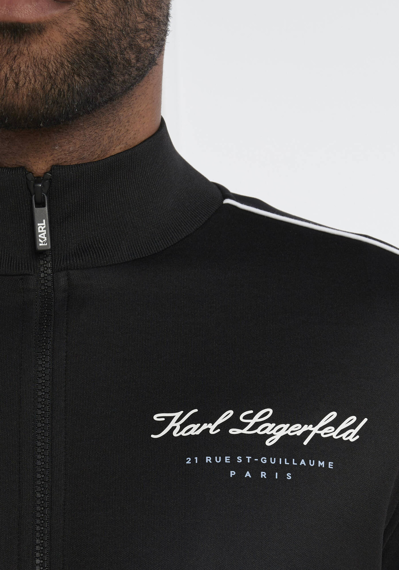 Karl Lagerfeld Ζακέτα της σειράς Sweat Zip - 705411 541905 990 Black