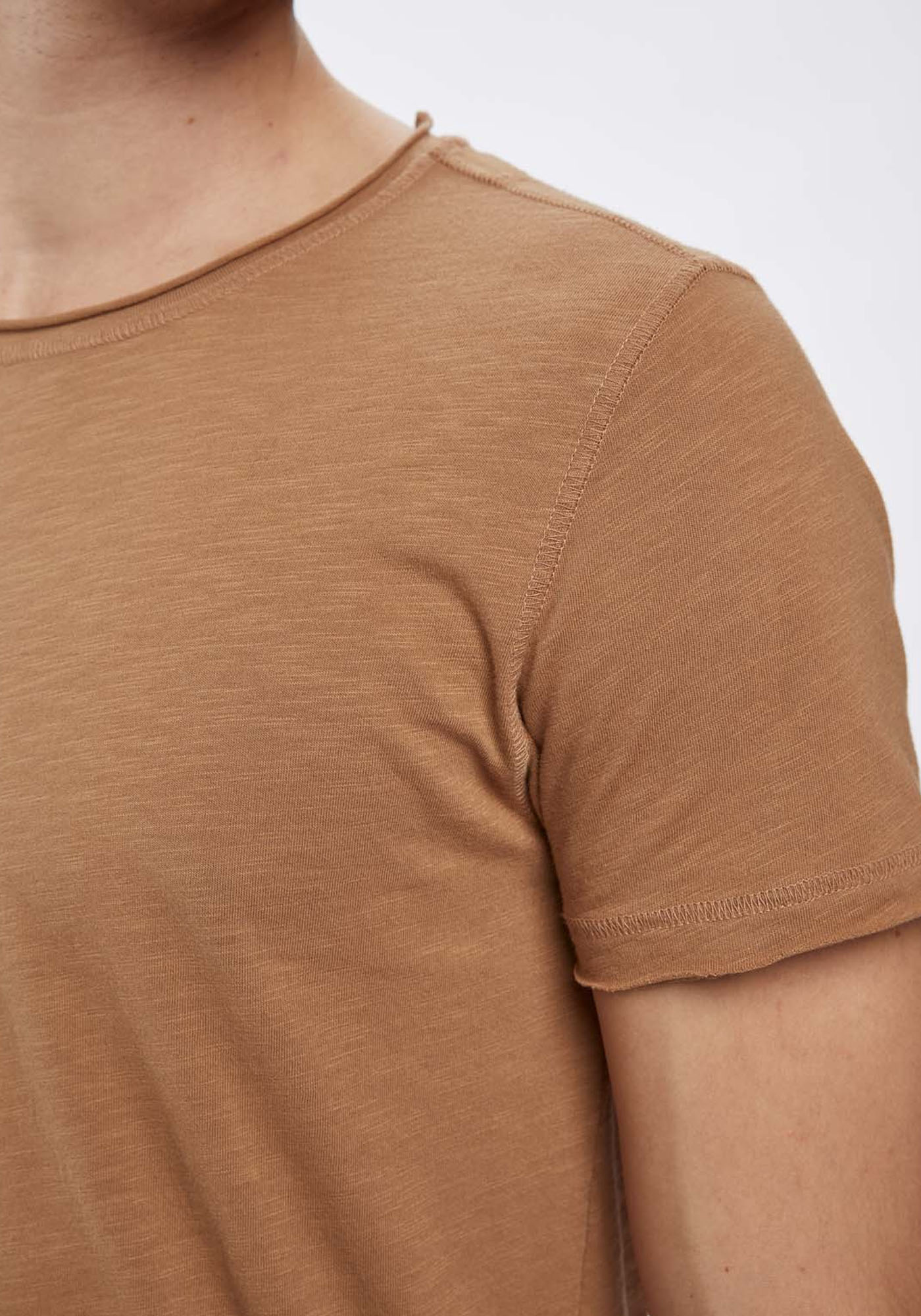 GABBA Μπλούζα της σειράς Konrad Straight Slub - 2200220002 3005 Toasted Coconut