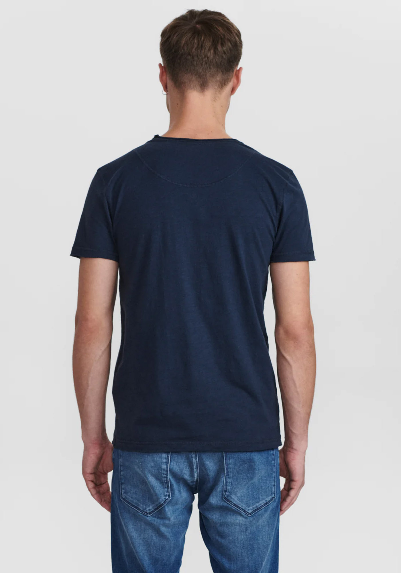 GABBA Μπλούζα της σειράς Konrad Straight Slub - 2200220002 580 Navy